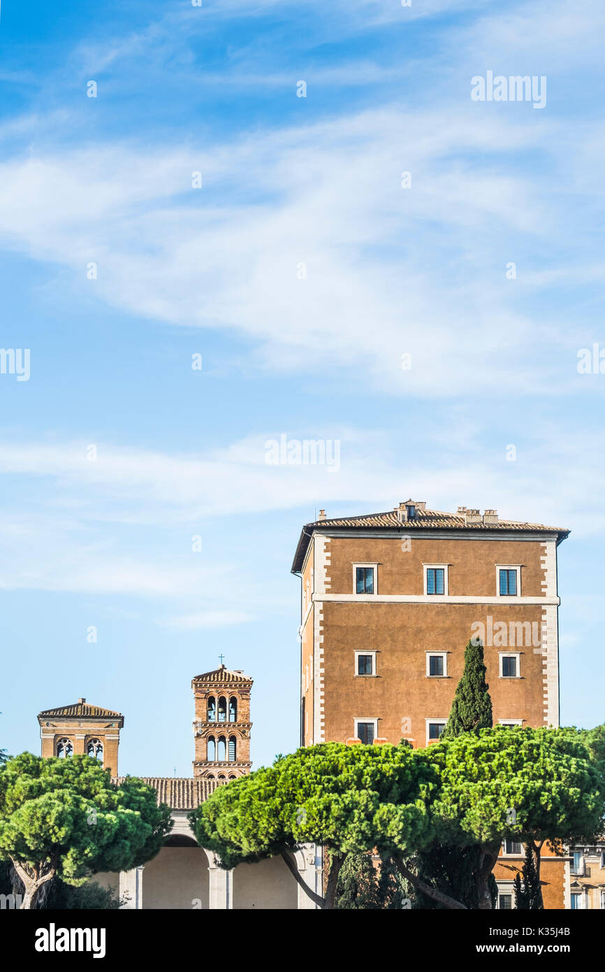 palazzo venezia seen from piazza venezia Stock Photo