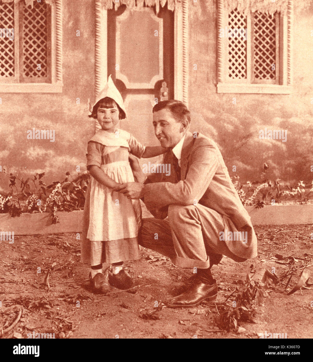 BABY PEGGY WITH WILL HAYS PRESIDENT OF THE MOTION PICTURE PRODUCERS AND