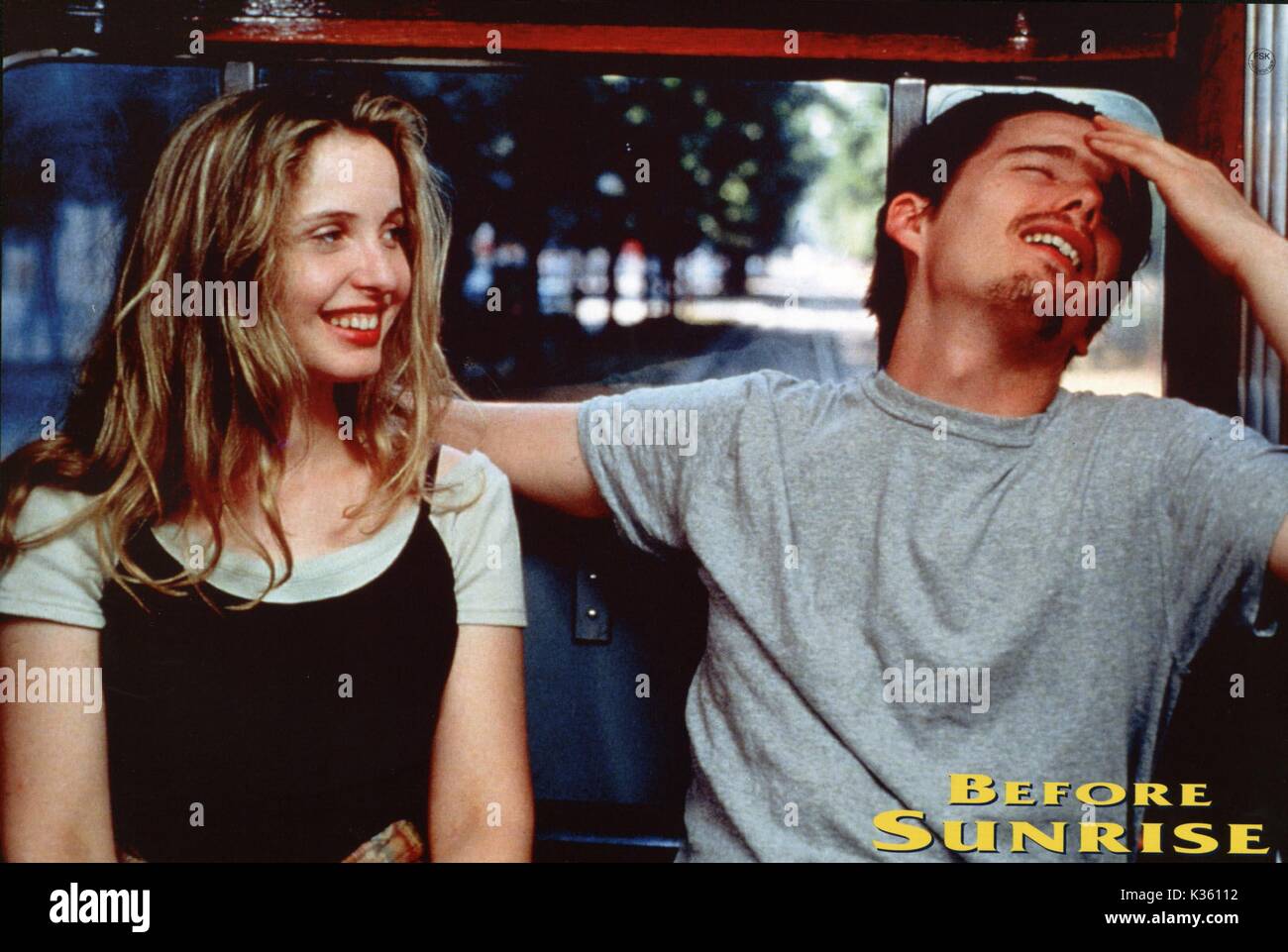 Ethan Hawke Julie Delpy Before Sunrise High Resolution Stock