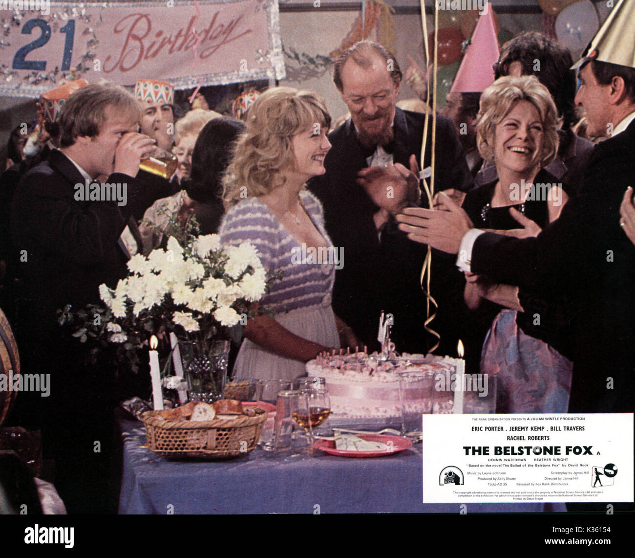 THE BELSTONE FOX L-R, DENNIS WATERMAN, HEATHER WRIGHT, JEREMY KEMP, RACHEL ROBERTS, ERIC PORTMAN Stock Photo