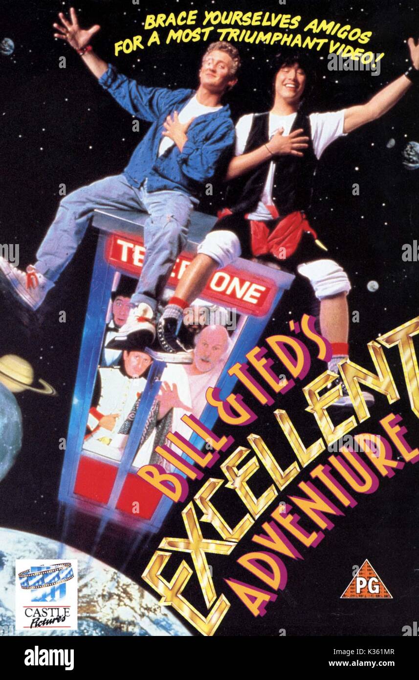 BILL AND TED'S EXCELLENT ADVENTURE [US 1989]   Video cover     Date: 1989 Stock Photo