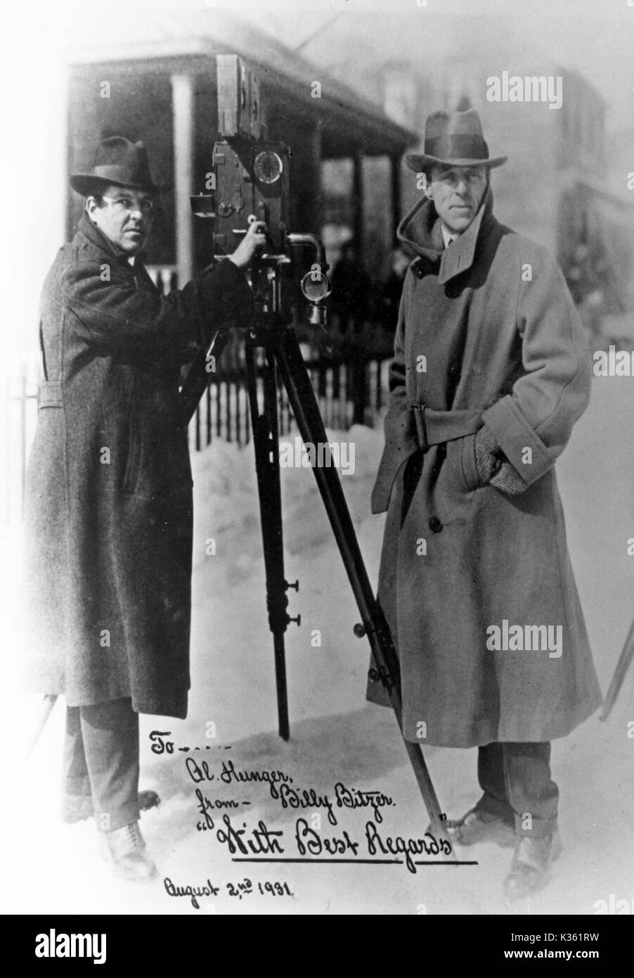 Cinematographer BILLY BITZER with Director D. W. GRIFFITH Stock Photo