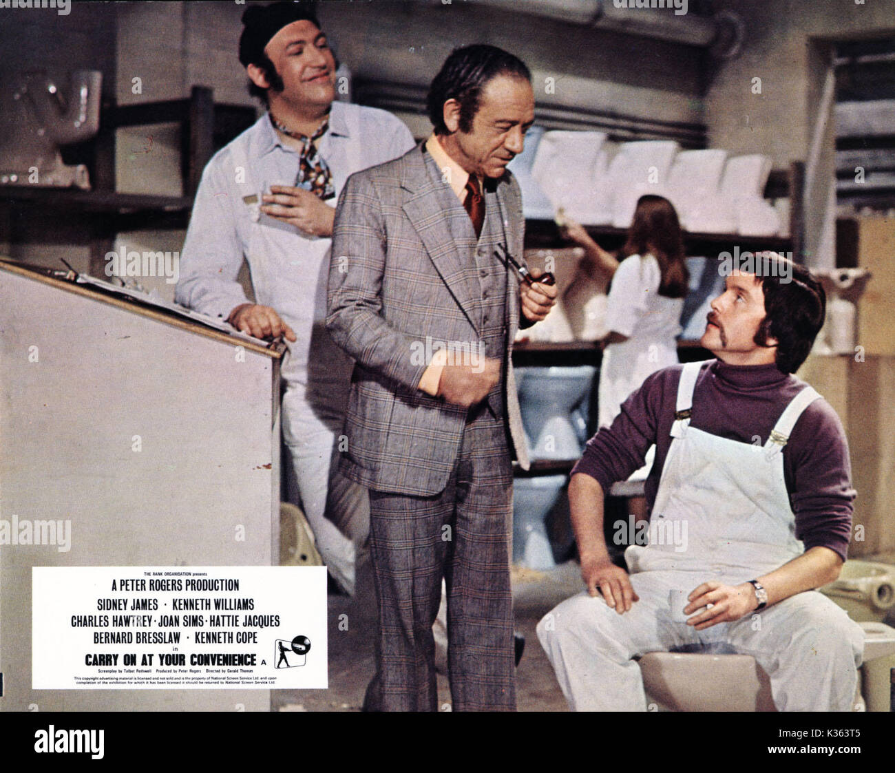 CARRY ON AT YOUR CONVENIENCE BERNARD BRESSLAW, SID JAMES, COPE