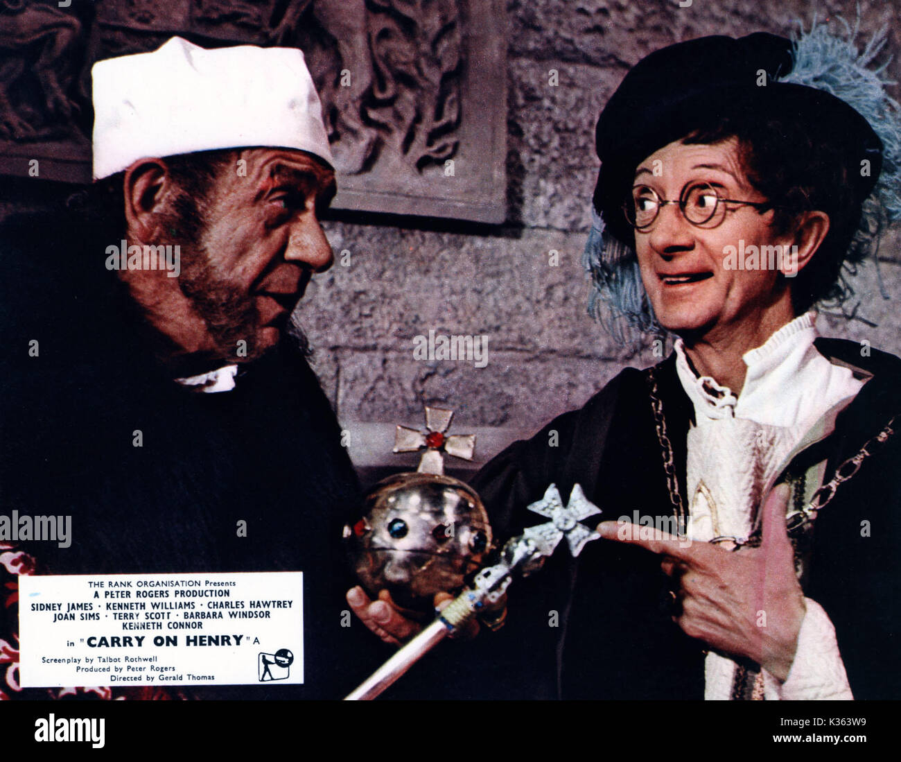 CARRY ON HENRY CHARLES HAWTREY, SID JAMES     Date: 1971 Stock Photo
