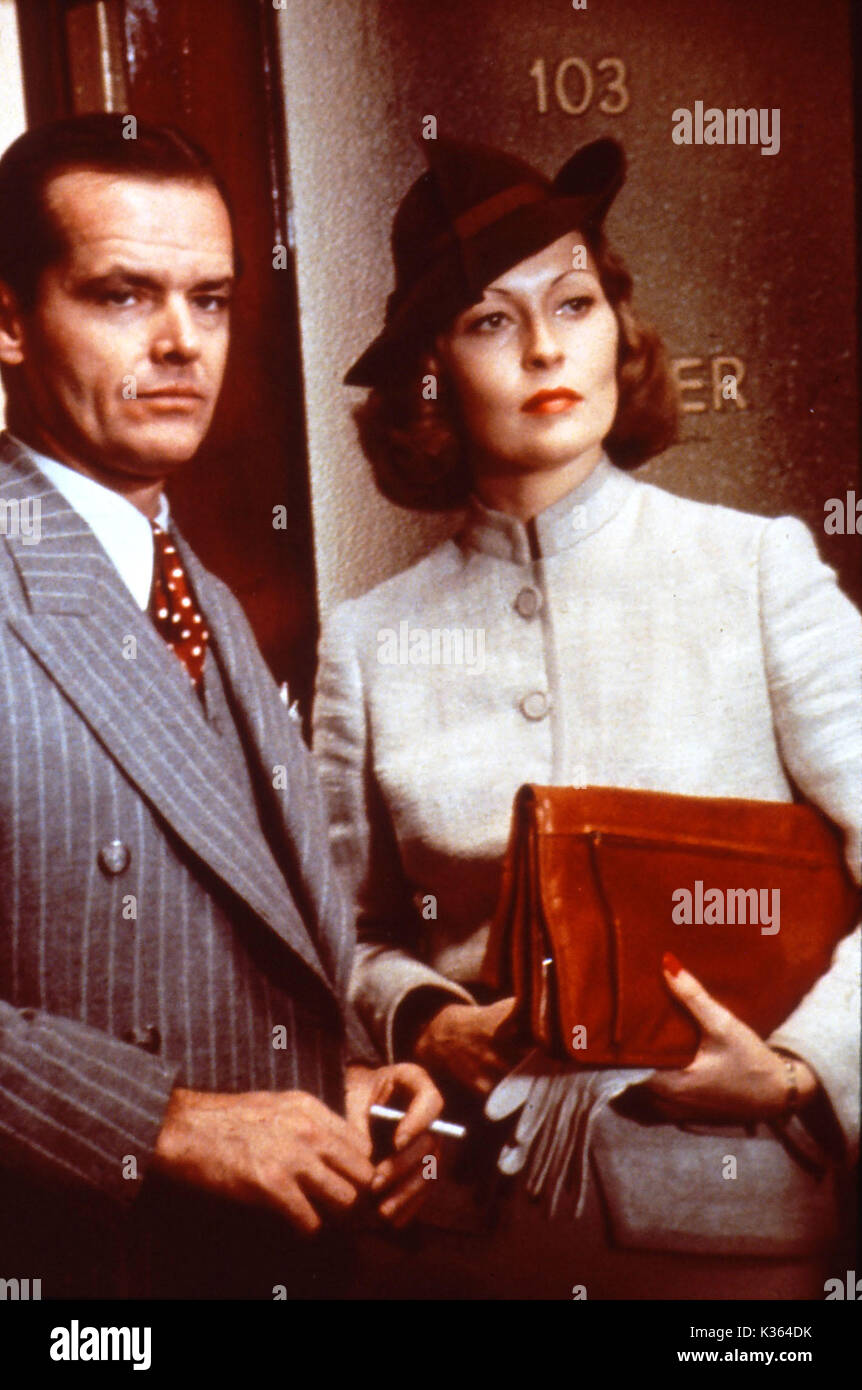 CHINATOWN JACK NICHOLSON , FAYE DUNAWAY Date: 1974 Stock Photo - Alamy