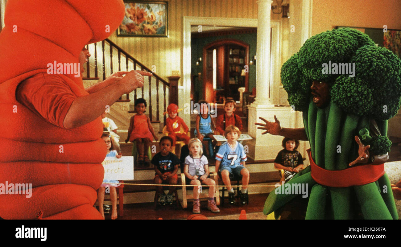 DADDY DAY CARE EDDIE MURPHY GIANT VEGETABLES MEN DRESSED AS VEGETABLES