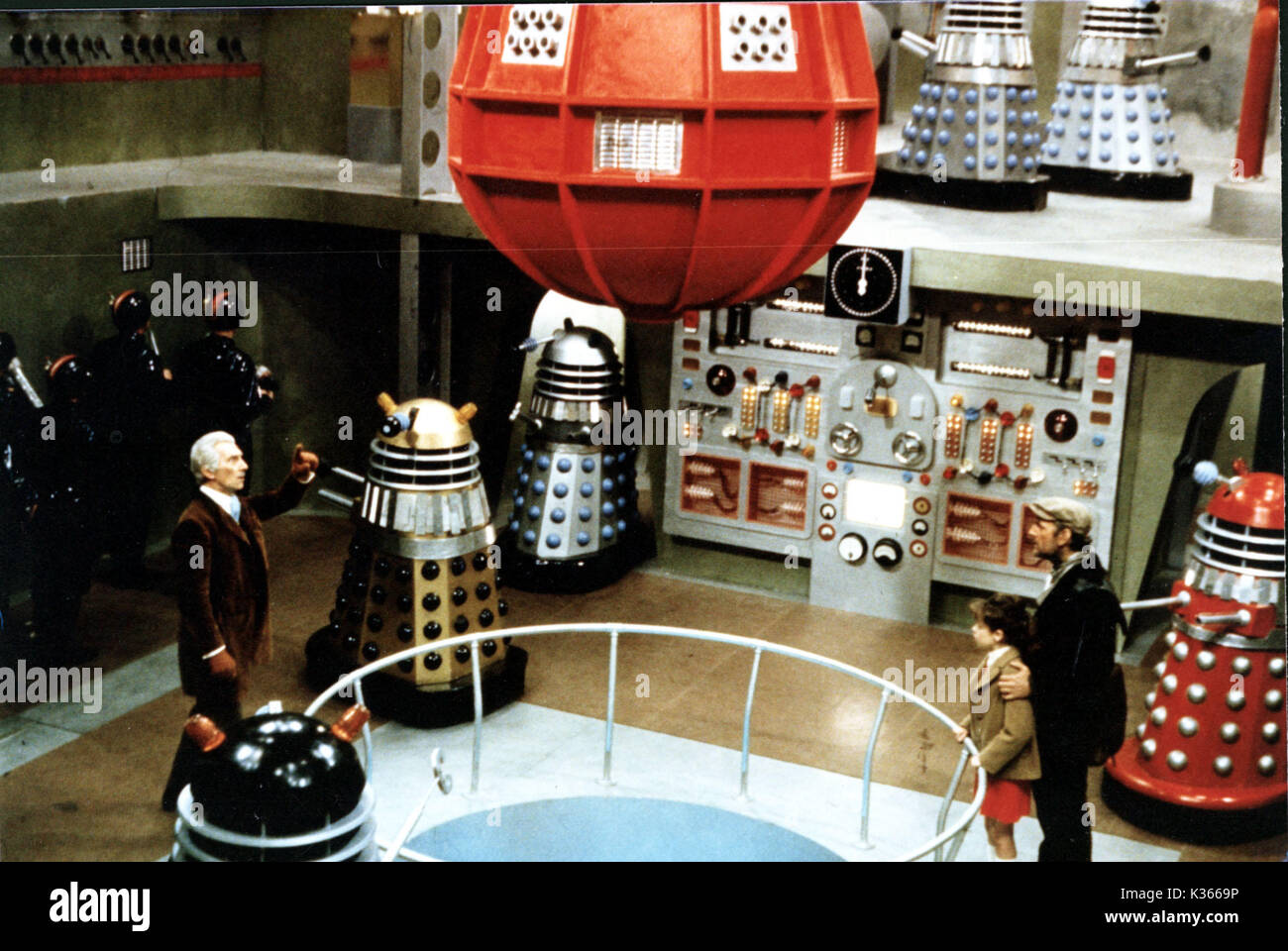DALEKS INVASION EARTH 2150 A.D. PETER CUSHING, ROBERTA TOVEY AND ANDREW KEIR     Date: 1966 Stock Photo