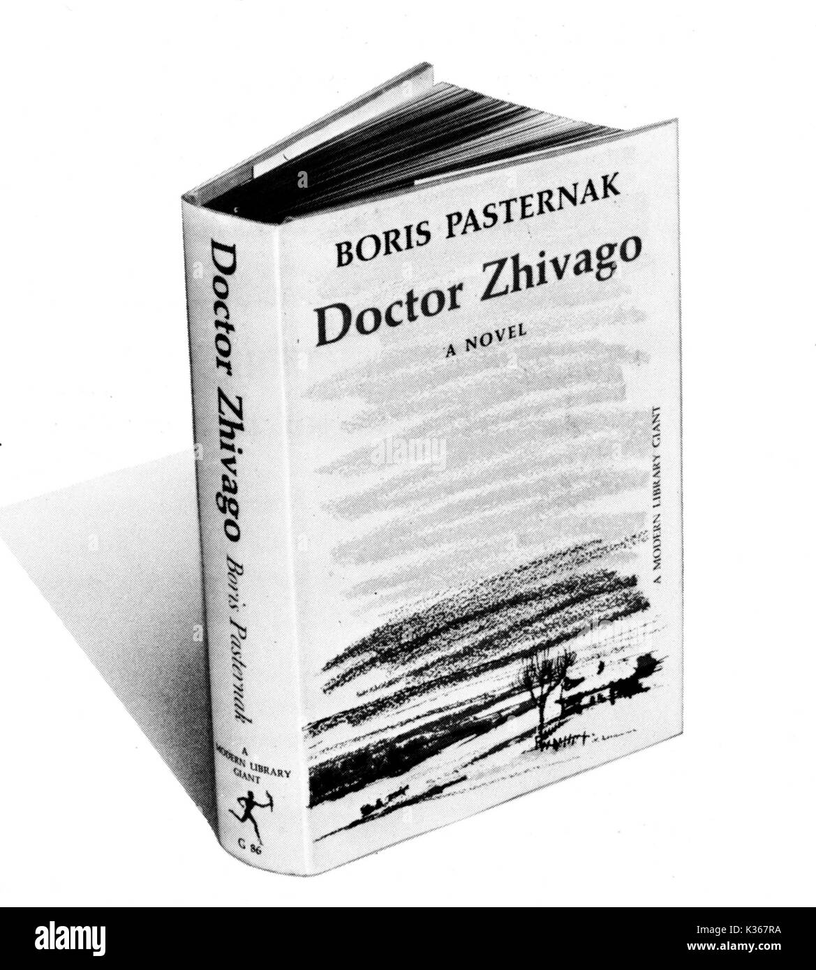 DOCTOR ZHIVAGO A NOVEL by BORIS PASTERNAK Stock Photo