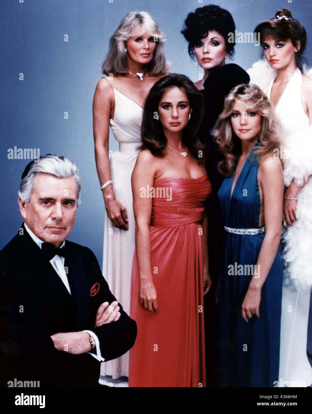 DYNASTY JOHN FORSYTHE, LINDA EVANS, PAMELA BELLWOOD, JOAN COLLINS, HEATHER  LOCKLEAR, PAMELA SUE MARTIN Stock Photo - Alamy, image size:1046x1390