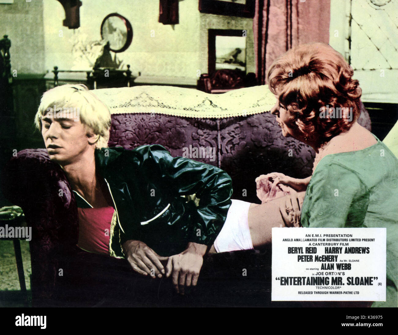 ENTERTAINING MR SLOANE BERYL REID AND PETER McENERY A CANTERBURY FILM     Date: 1970 Stock Photo