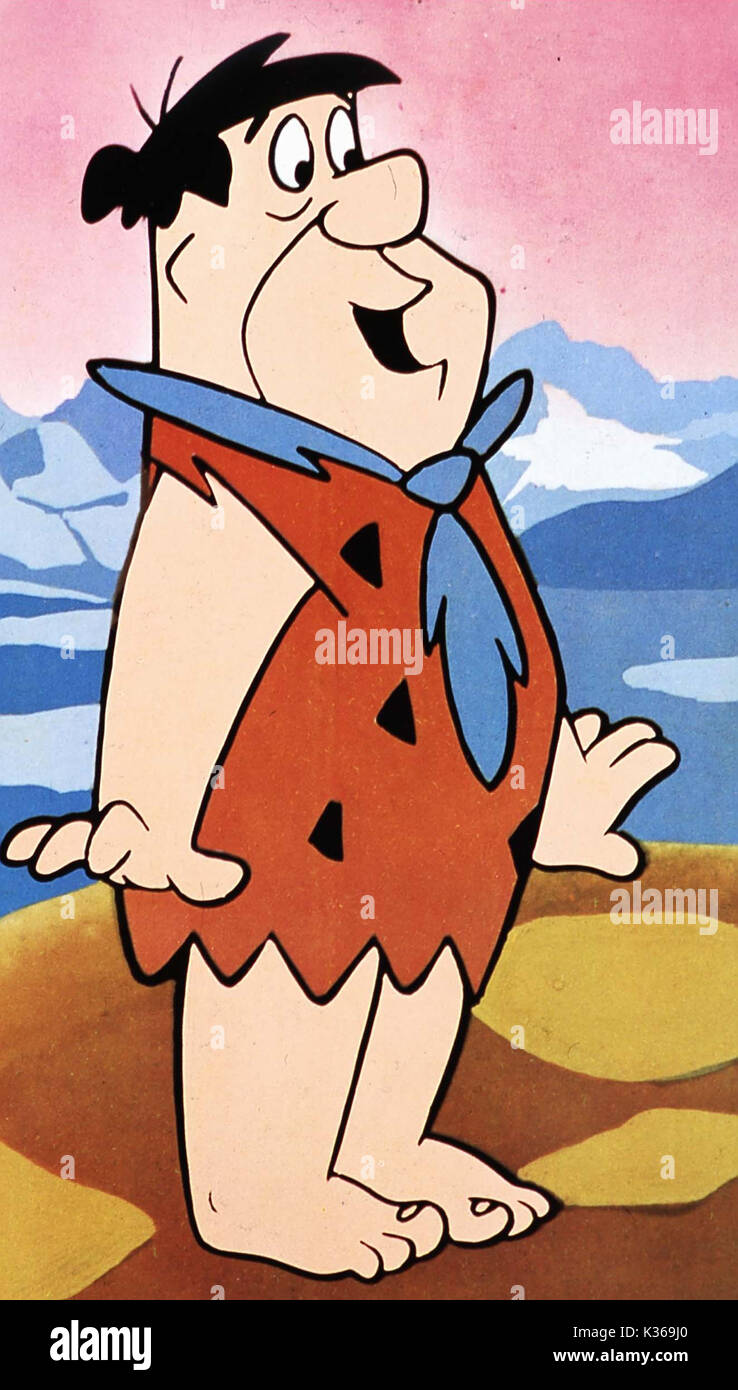 THE FLINTSTONES FRED FLINTSTONE Stock Photo