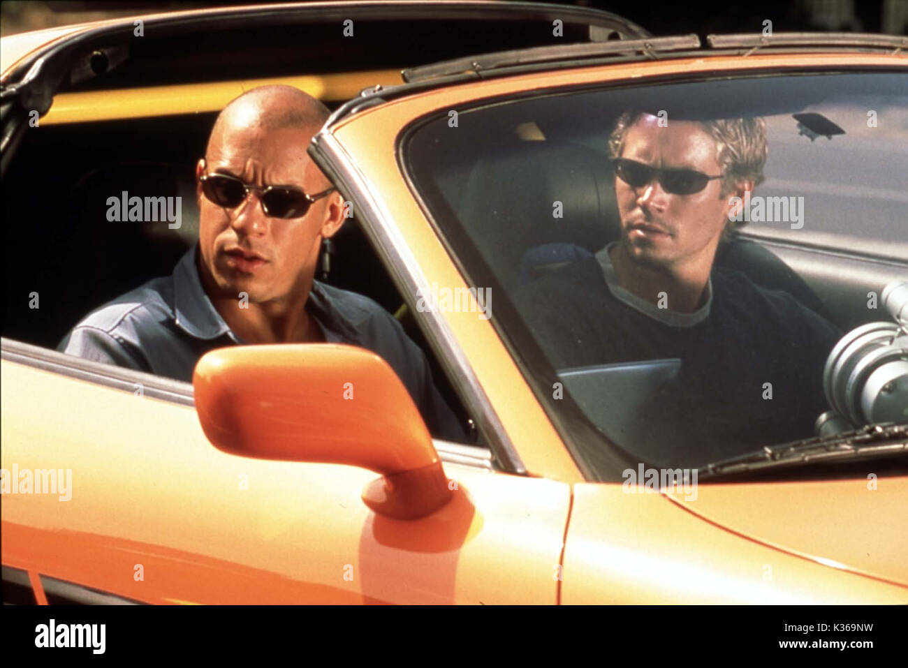 THE FAST AND THE FURIOUS VIN DIESEL, PAUL WALKER     Date: 2001 Stock Photo