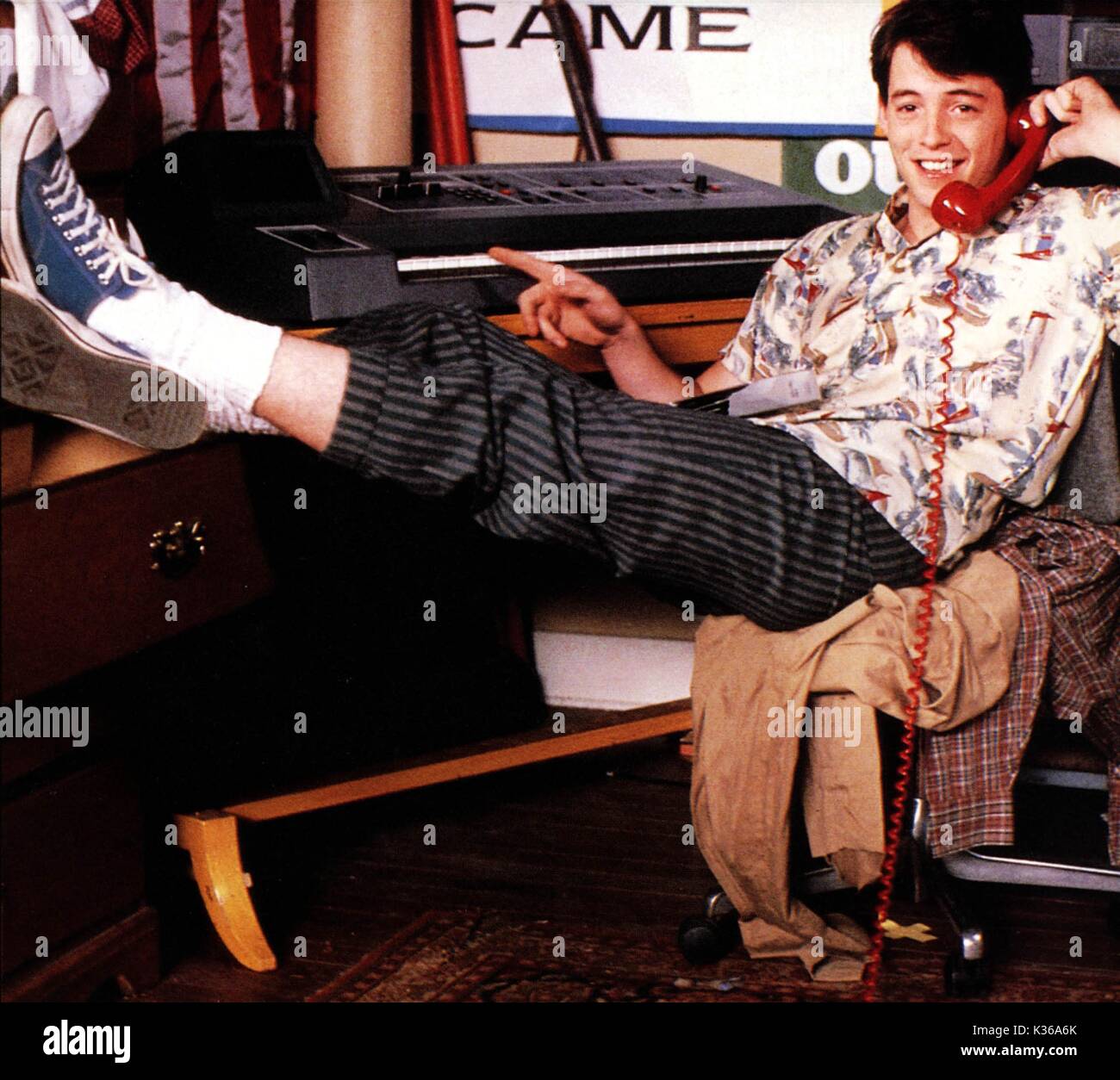 FERRIS BUELLER'S DAY OFF (US 1986) MATTHEW BRODERICK     Date: 1986 Stock Photo