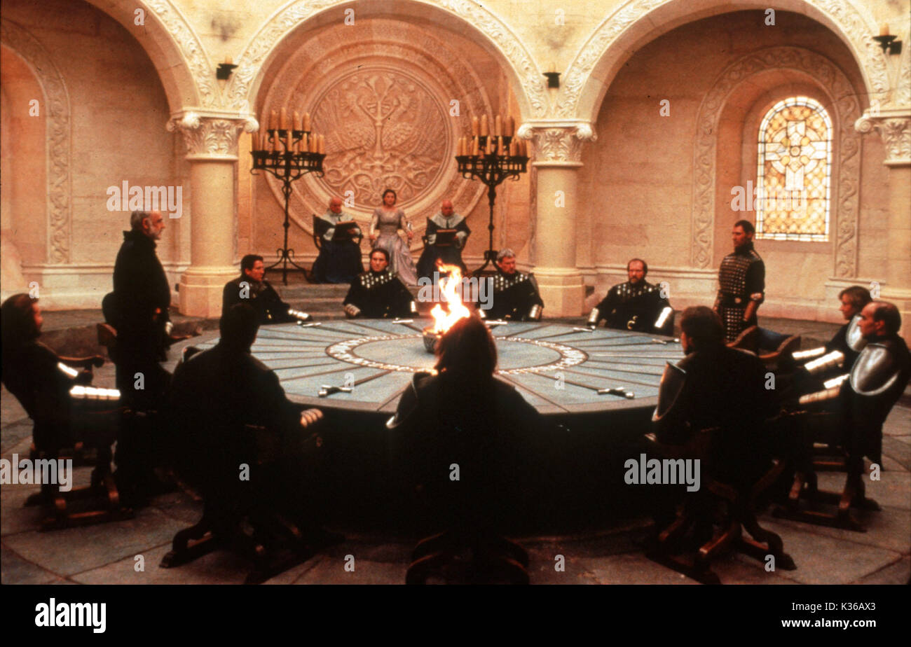 FIRST KNIGHT SEAN CONNERY, standing left, as Arthur Picture from the Ronald Grant Archive FIRST