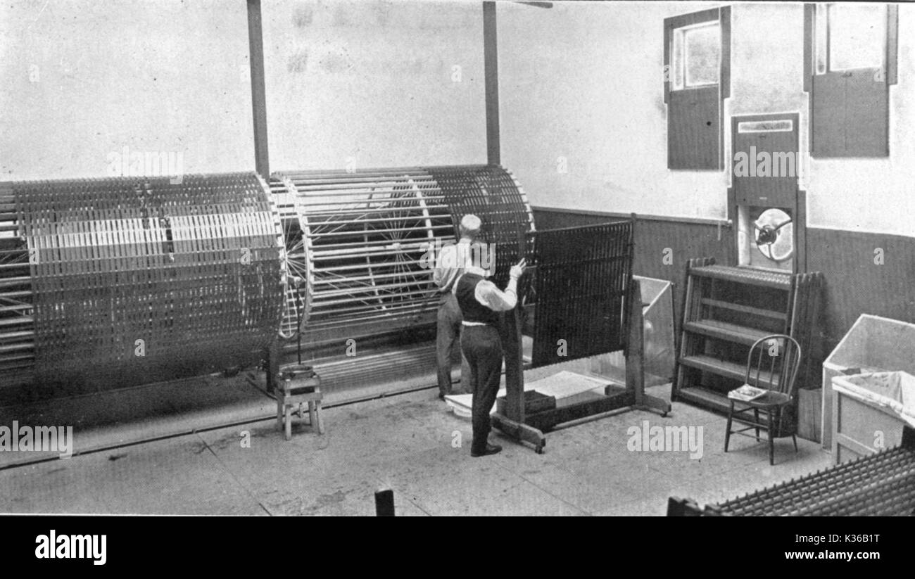 TRANSFERRING NEGATIVE FILM FROM A DEVELOPING RACK TO A DRYING DRUM AT