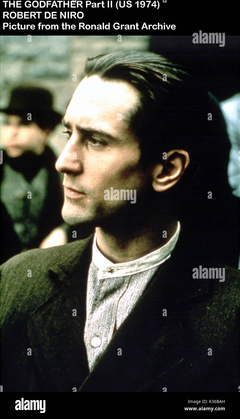 THE GODFATHER PART 2 ROBERT DE NIRO Date: 1974 Stock Photo - Alamy