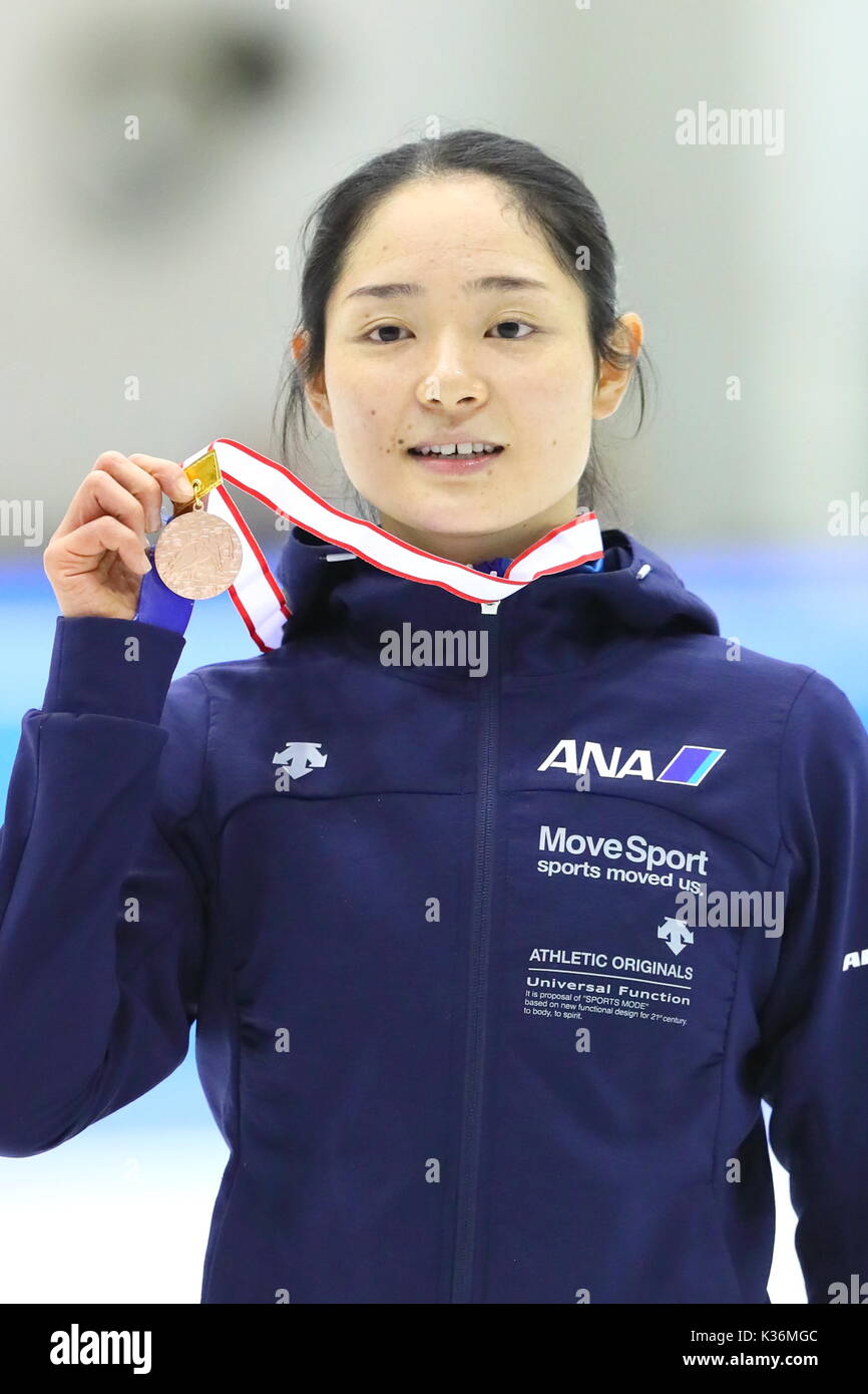 Nagano, Japan. 1st Sep, 2017. Yuki Kikuchi Short Track Skating The