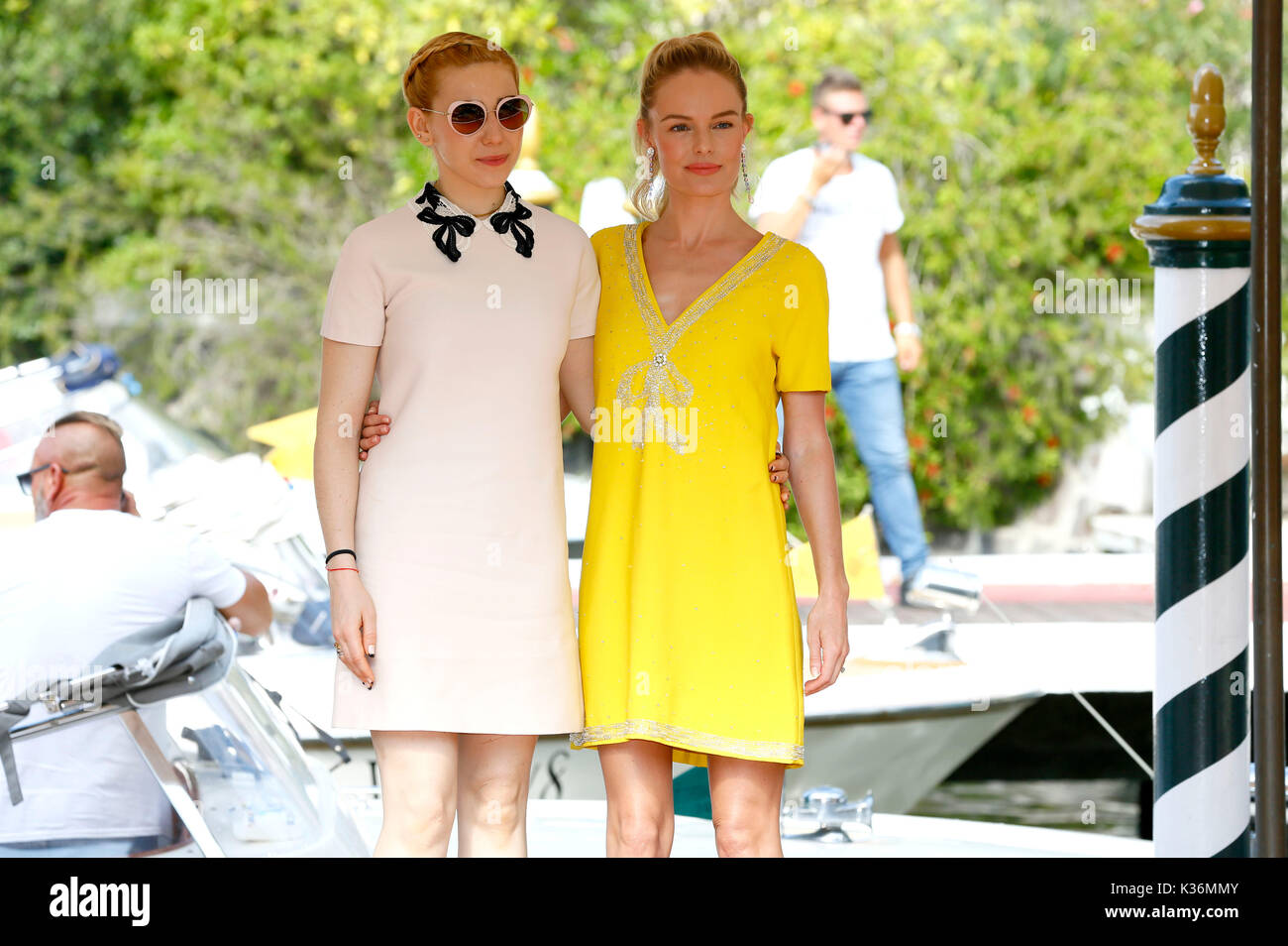 Venice, Italy. 01st Sep, 2017. Zosia Mamet and Kate Bosworth arrive at the Hotel Excelsior at the 74th Venice International Film Festival on September 01, 2017 in Venice, Italy Credit: Geisler-Fotopress/Alamy Live News Stock Photo