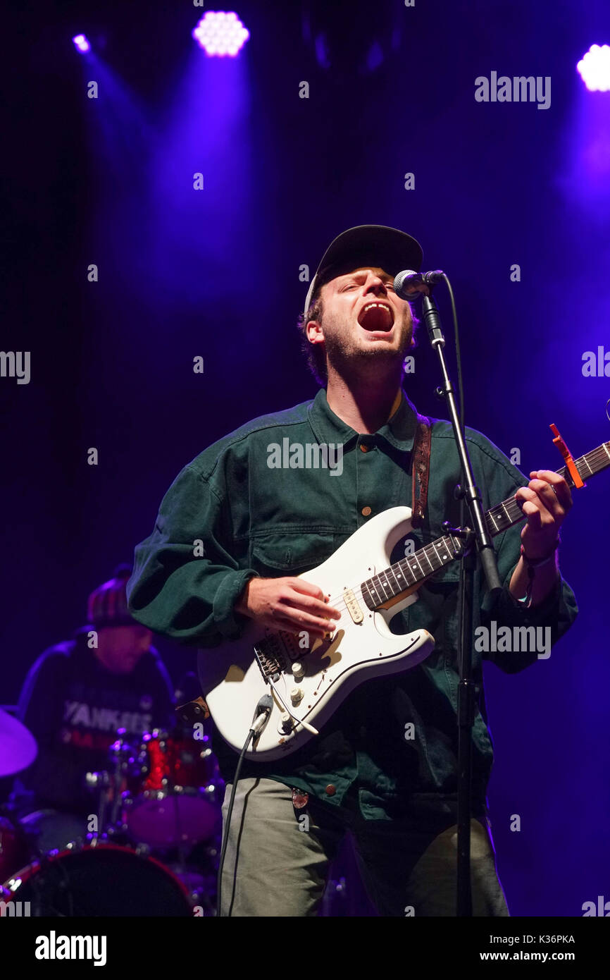UK. 01st Sep, 2017. Mac DeMarco performing live on the Woods Stage at the 2017 End of the Road Festival in Larmer Tree Gardens in Dorset. Photo date: Friday, September 1, 2017. Credit: Roger Garfield/Alamy Live News Stock Photo