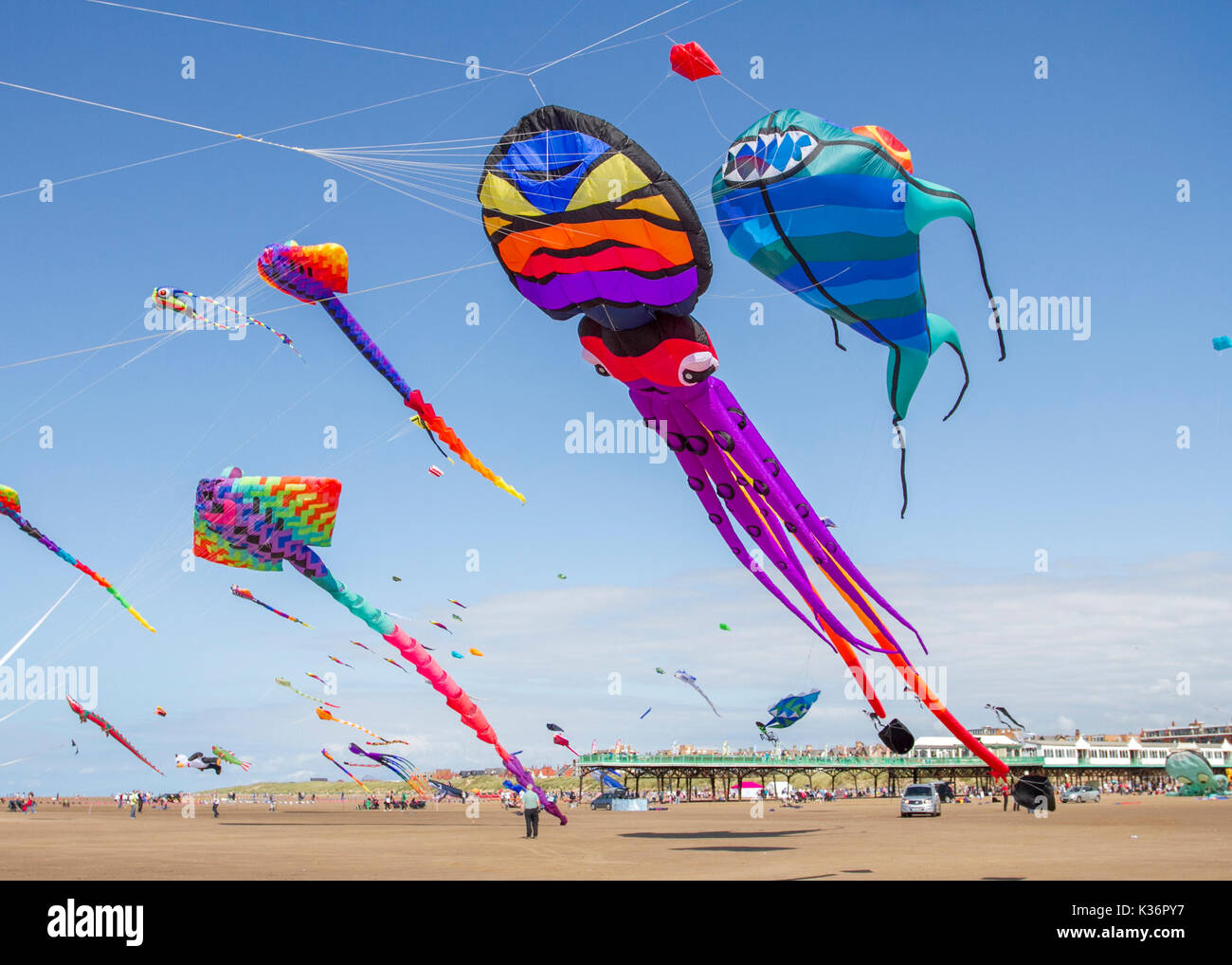 Summertime International Kite Festival in Lytham St Annes, Blackpool
