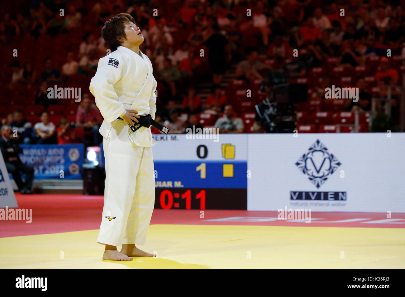 Budapest, Hungary. 1st Sep, 2017. Mami Umeki (JPN), September 1, 2017 - Judo : SUZUKI World Judo Championships Budapest 2017 Women's -78kg final match at Budapest Sport Arena in Budapest, Hungary. Credit: Yusuke Nakanishi/AFLO SPORT/Alamy Live News Stock Photo