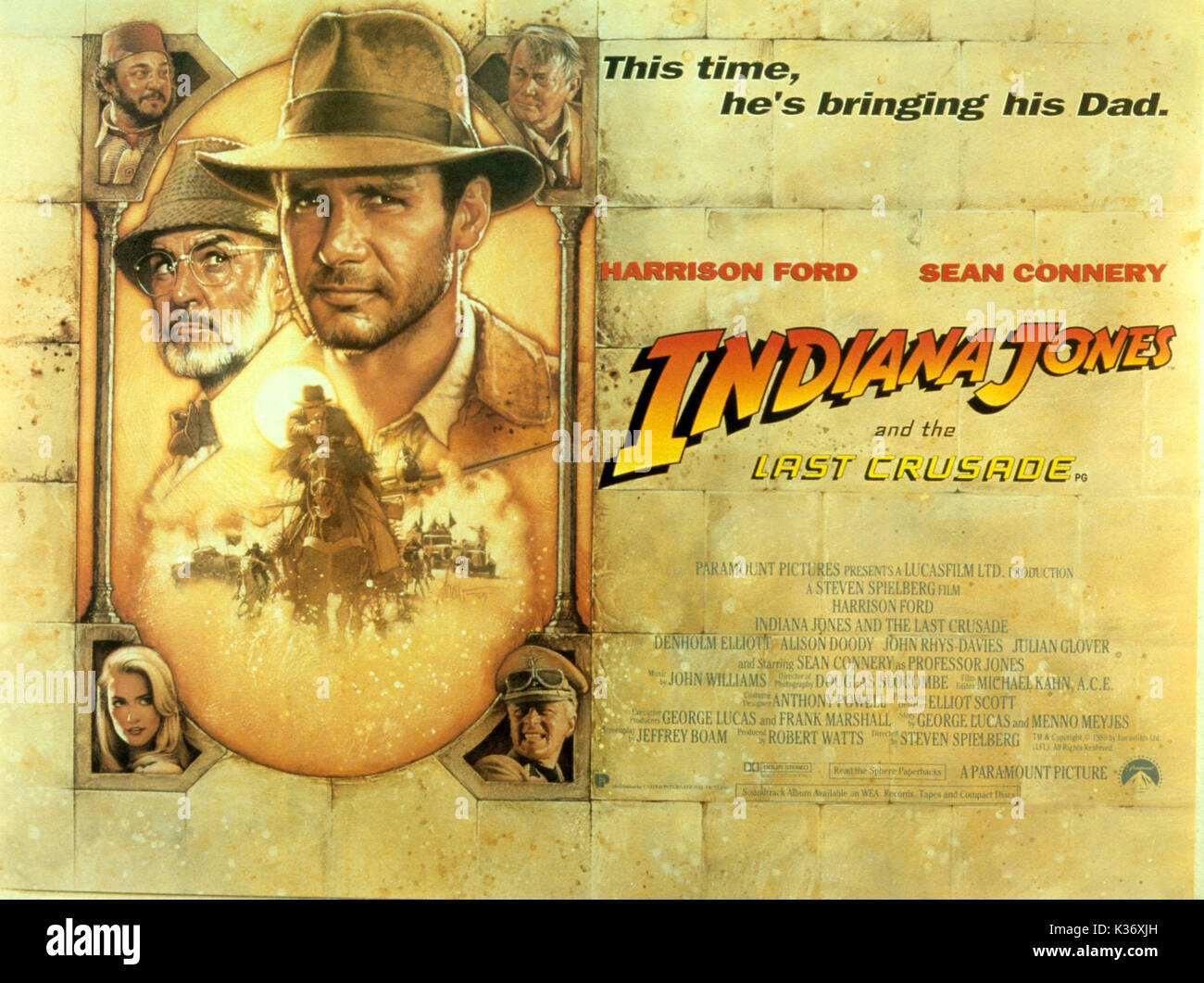 INDIANA JONES AND THE LAST CRUSADE LUCASFILMS/PARAMOUNT PICTURES     Date: 1989 Stock Photo