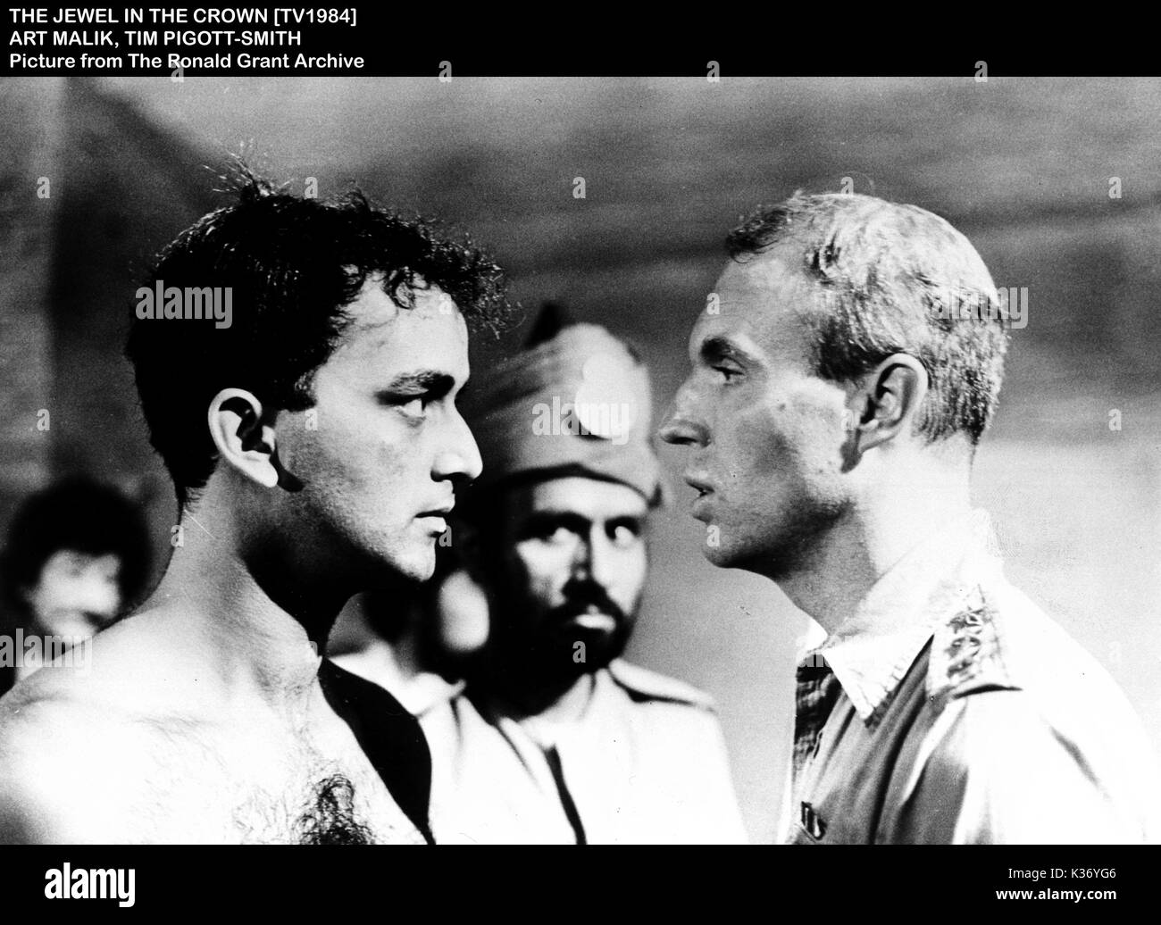 THE JEWEL IN THE CROWN  ART MALIK, TIM PIGOTT SMITH Stock Photo