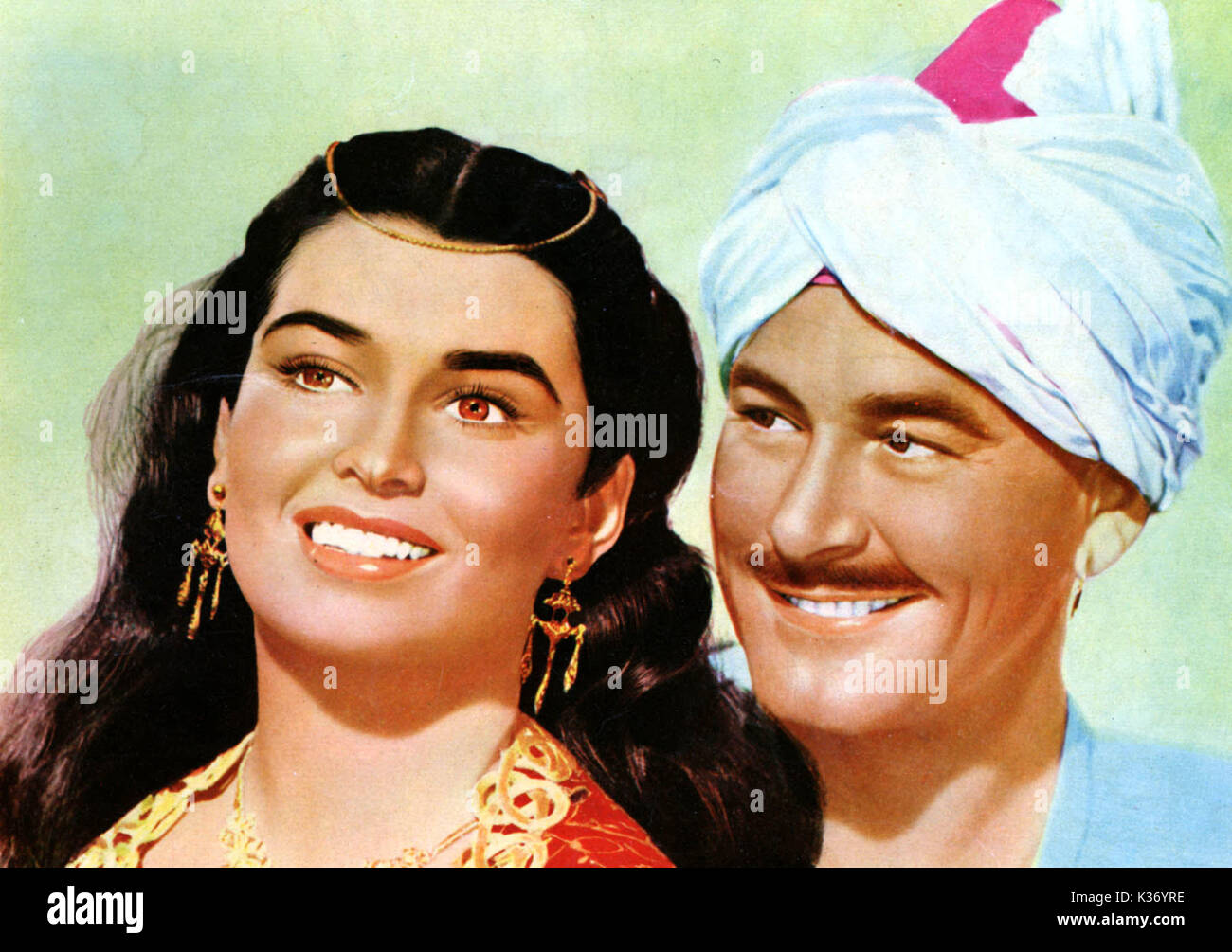 KIM MGM LAURETTE LUEZ, ERROL FLYNN     Date: 1950 Stock Photo
