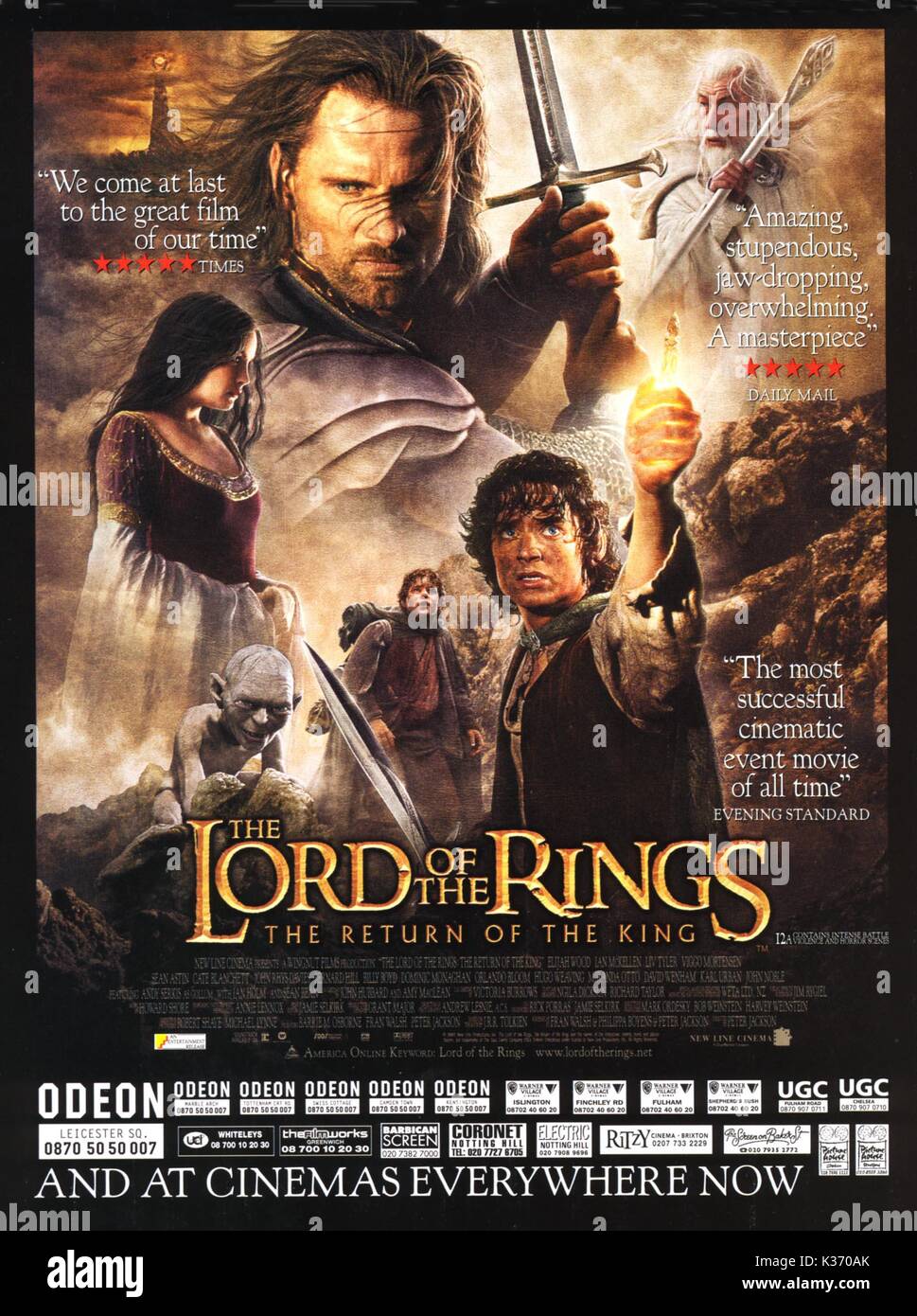 lord of the rings trilogy movie poster