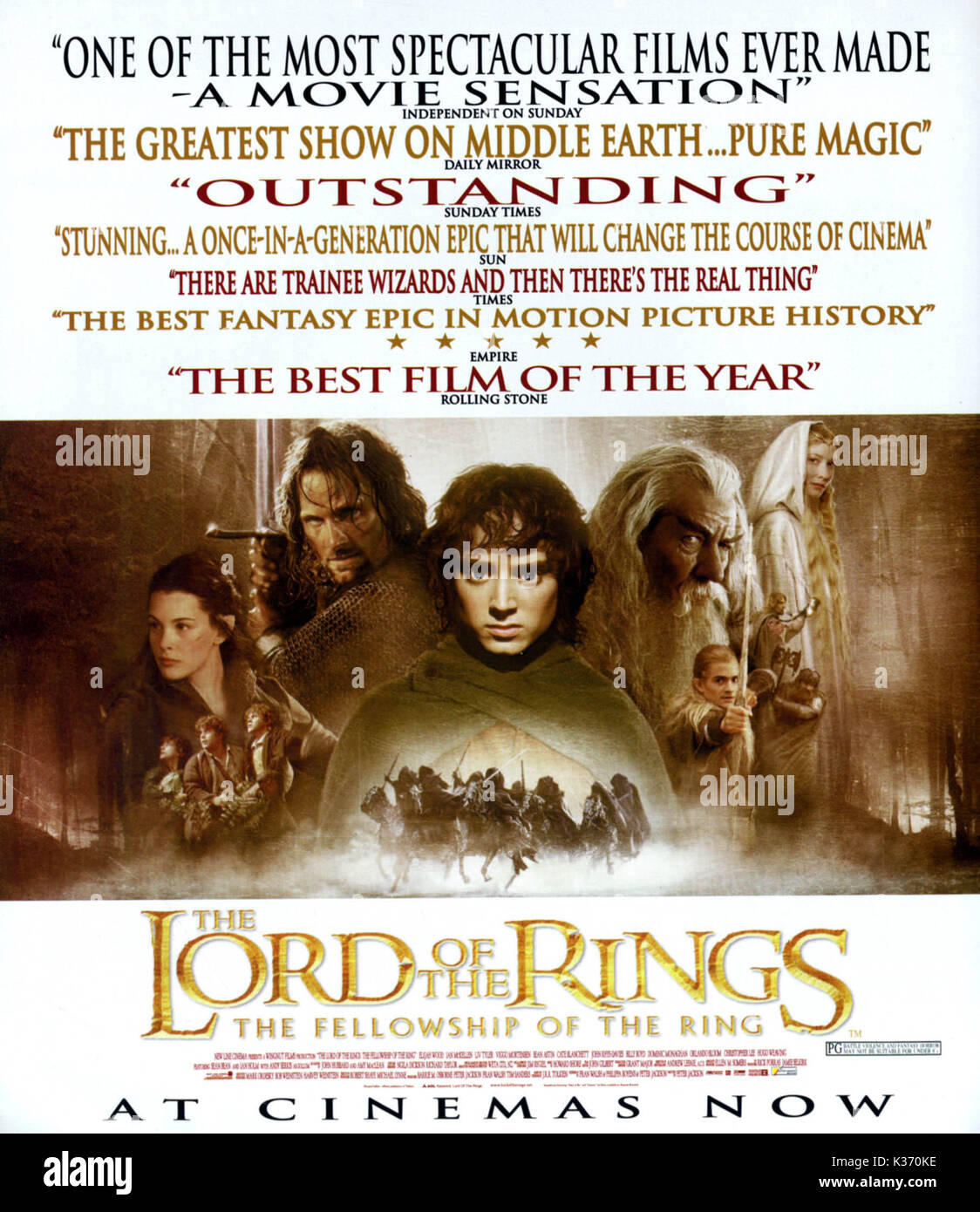 Lord of the rings movie poster hi-res stock photography and images