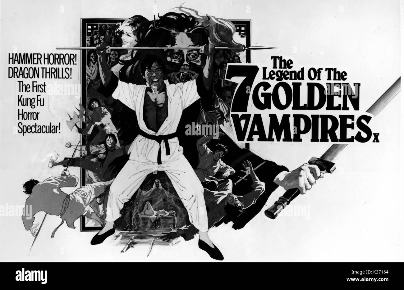 THE LEGEND OF THE 7 GOLDEN VAMPIRES POSTER FORM THE RONALD GRANT ARCHIVE Stock Photo