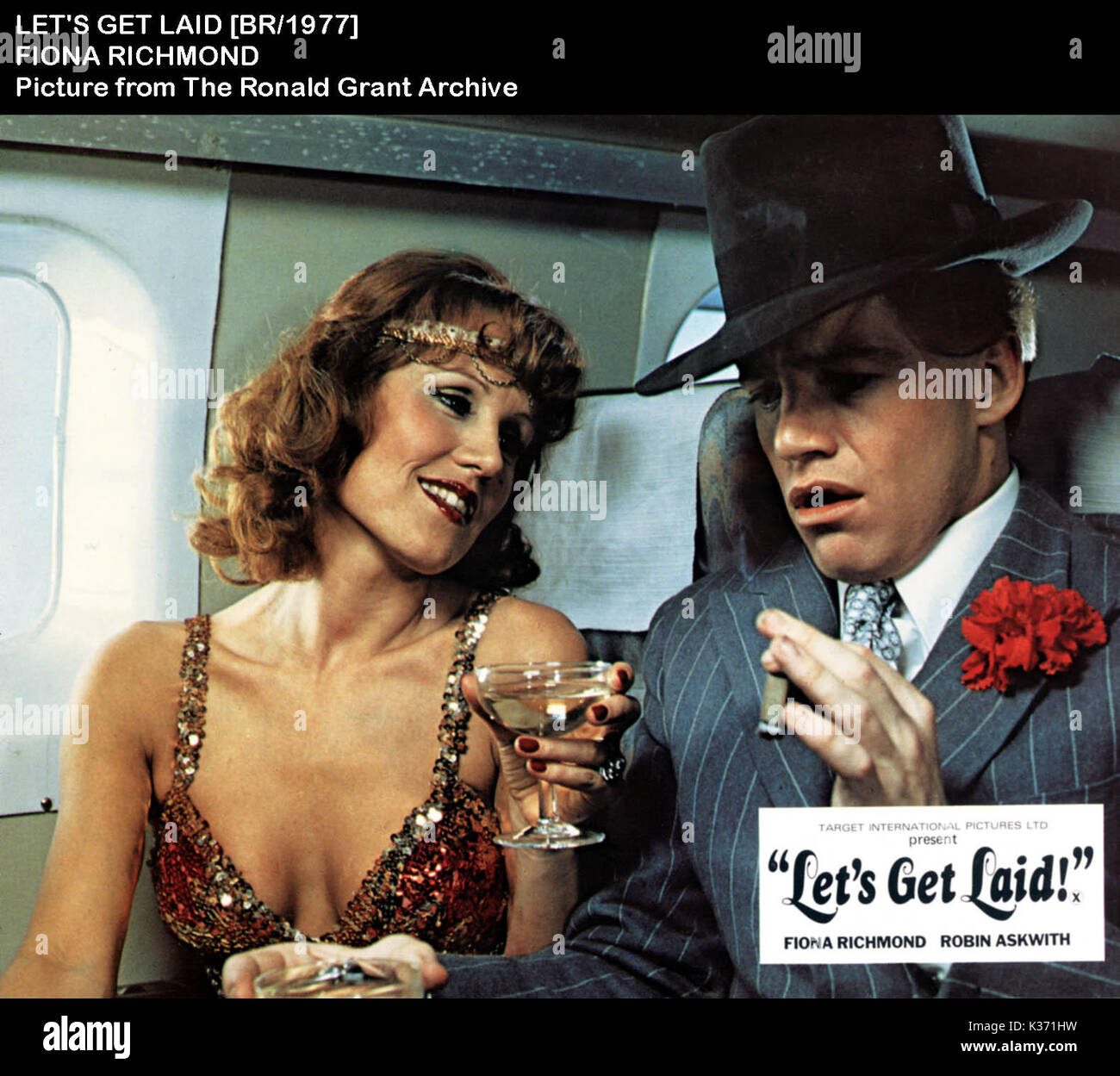 LET'S GET LAID [BR 1977]  FIONA RICHMOND     Date: 1977 Stock Photo