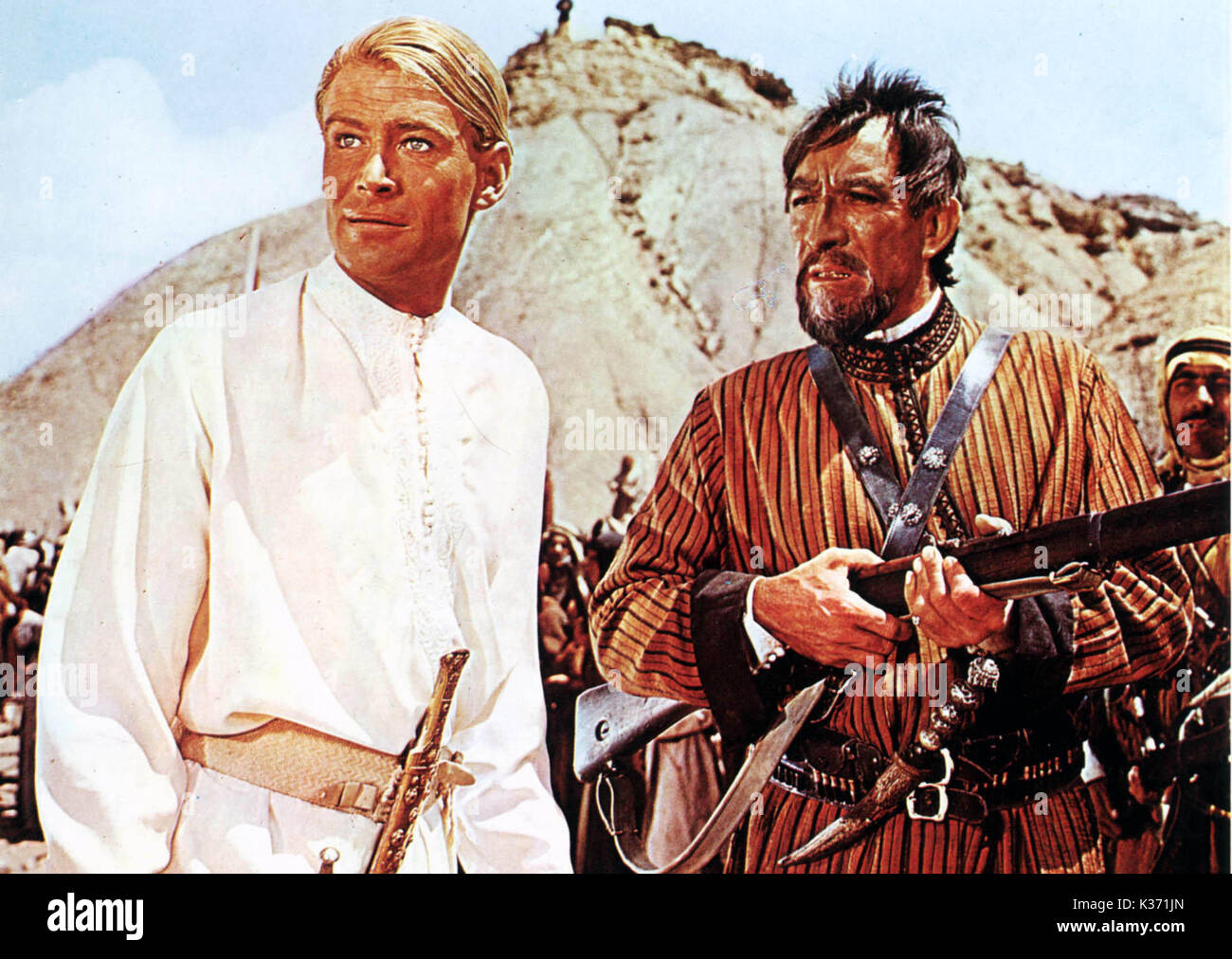 LAWRENCE OF ARABIA PETER OTOOLE, ANTHONY QUINN Date: 1962 Stock Photo ...