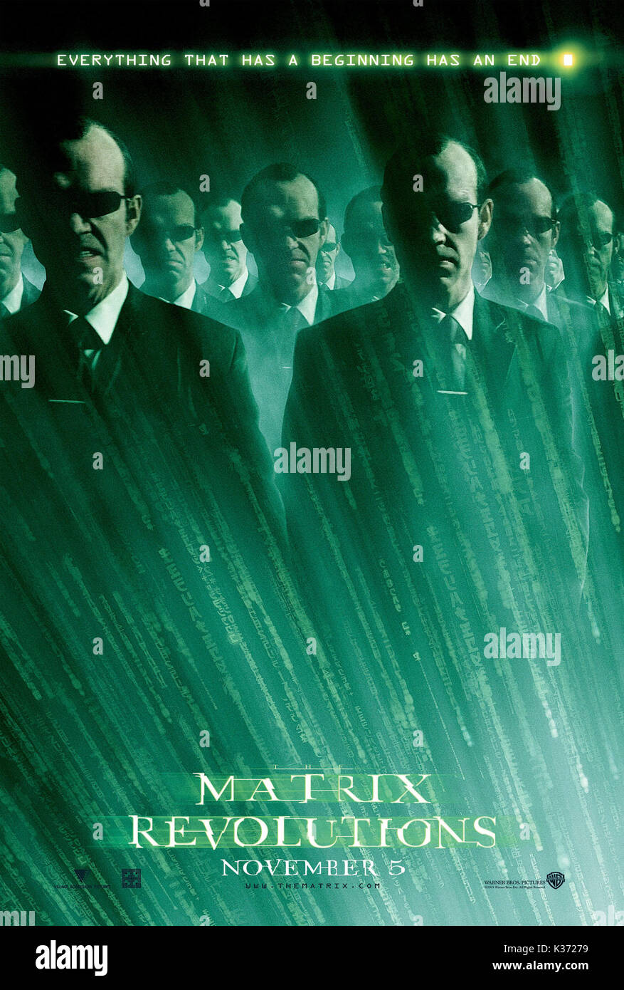 MATRIX REVOLUTIONS POSTER FROM THE RONALD GRANT ARCHIVE     Date: 2003 Stock Photo