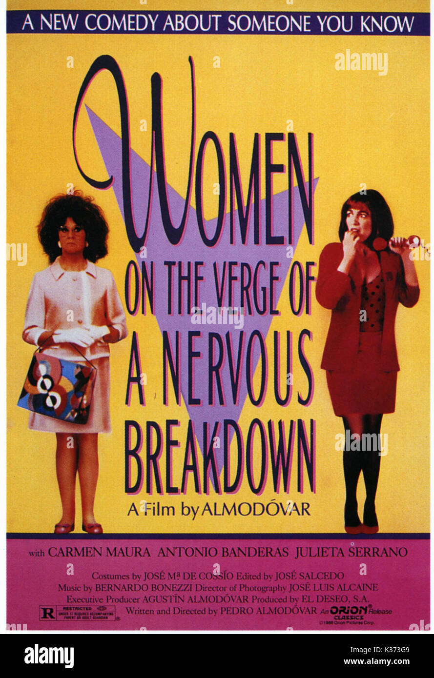 WOMEN ON THE VERGE OF A NERVOUS BREAKDOWN aka Mujeres al borde de un ataque de nervios Date