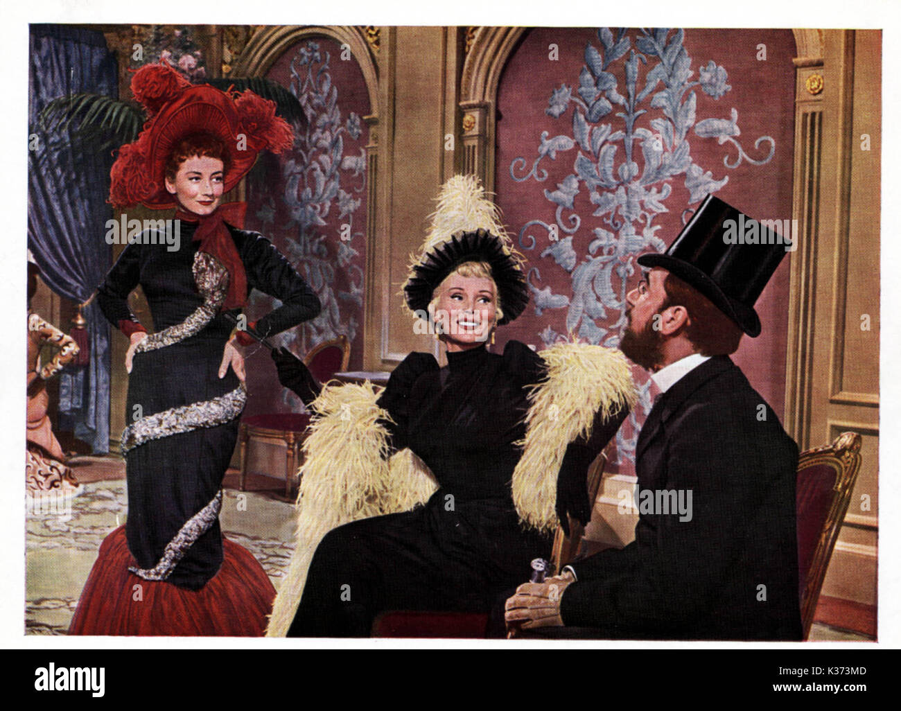 MOULIN ROUGE Suzanne Flon, Zsa Zsa Gabor and Jose Ferrer     Date: 1952 Stock Photo