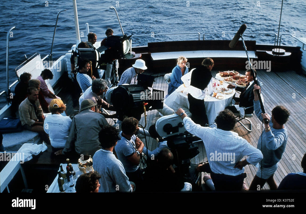 NEVER SAY NEVER AGAIN SEAN CONNERY, KIM BASINGER seated Date 1983