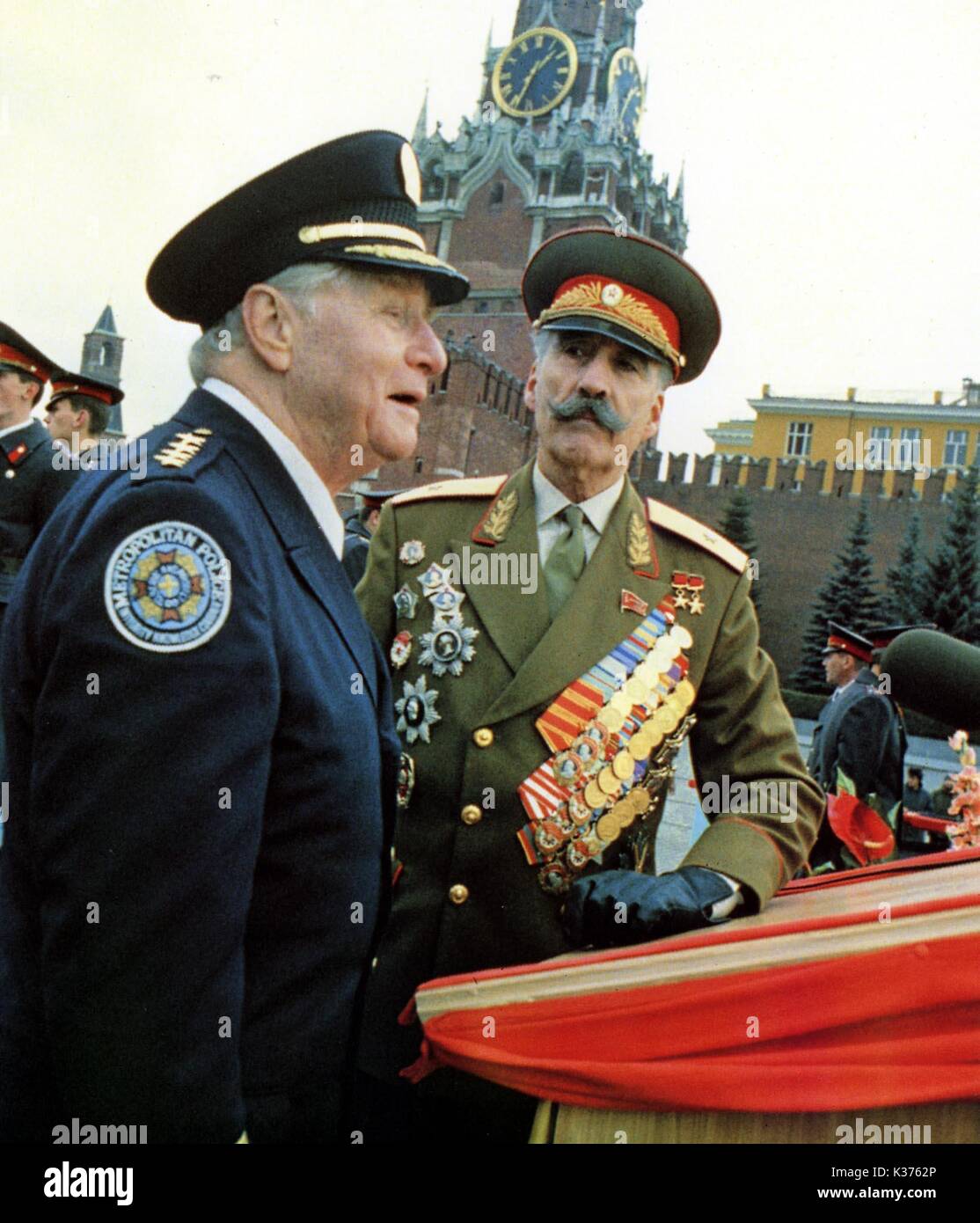 POLICE ACADEMY MISSION TO MOSCOW GEORGE GAYNES AND CHRISTOPHER LEE Date:  1994 Stock Photo - Alamy