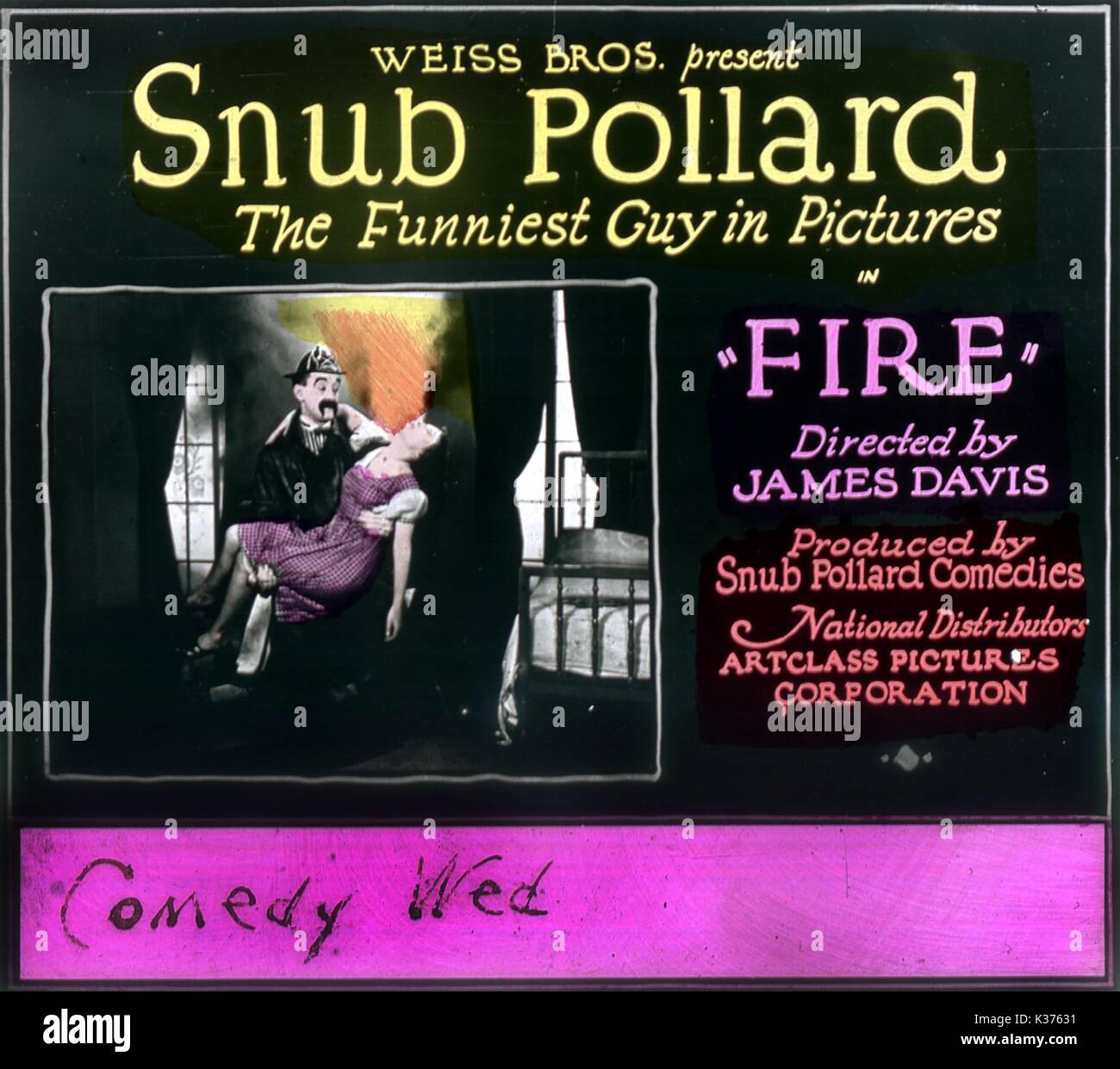 COMING ATTRACTION SLIDE 1920s SNUB POLLARD Stock Photo Alamy