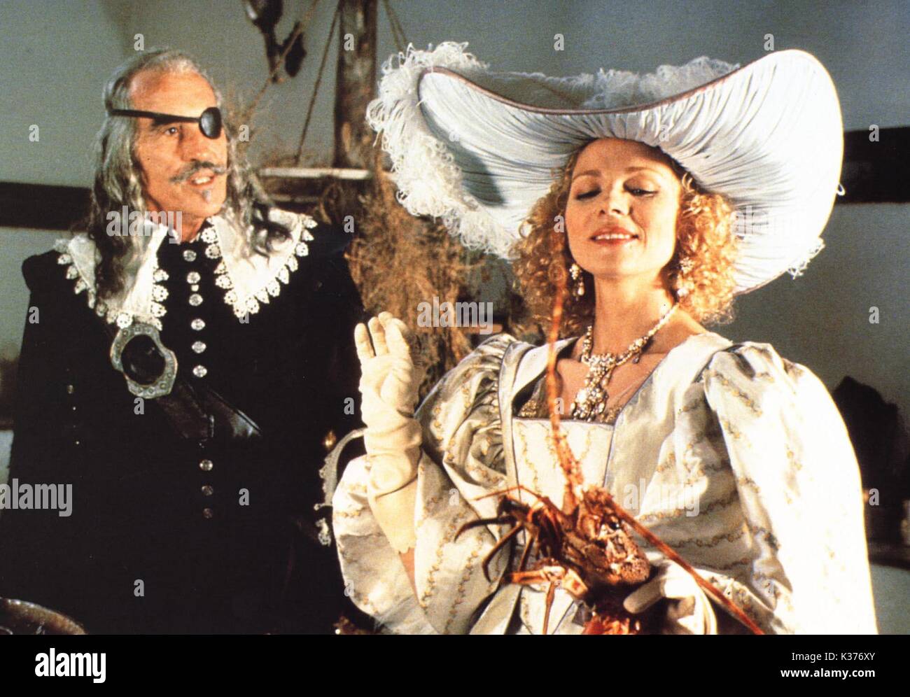 THE RETURN OF THE MUSKETEERS Christopher Lee and Kim Cattrall     Date: 1989 Stock Photo