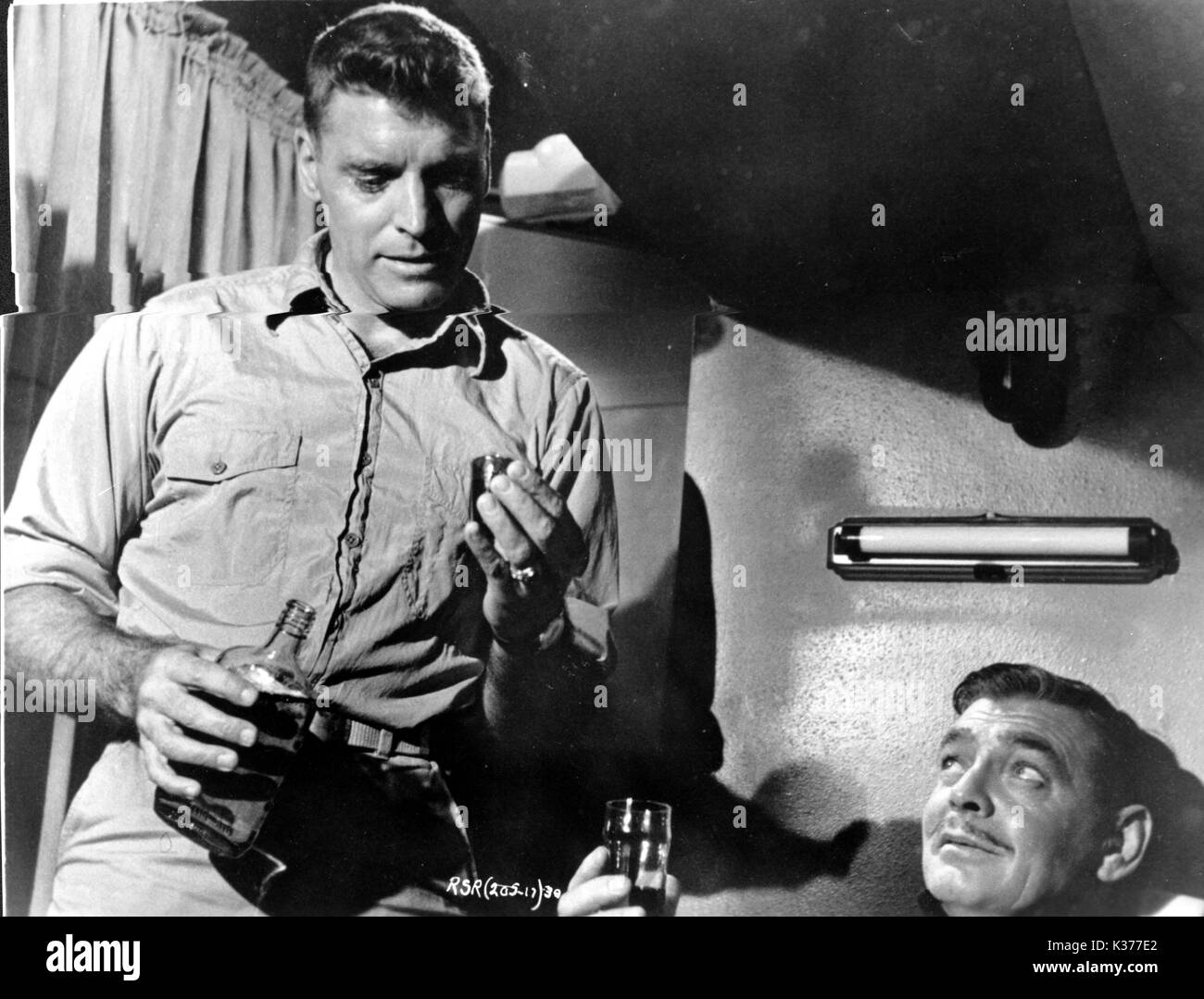 RUN SILENT RUN DEEP Burt Lancaster and Clark Gable Stock Photo
