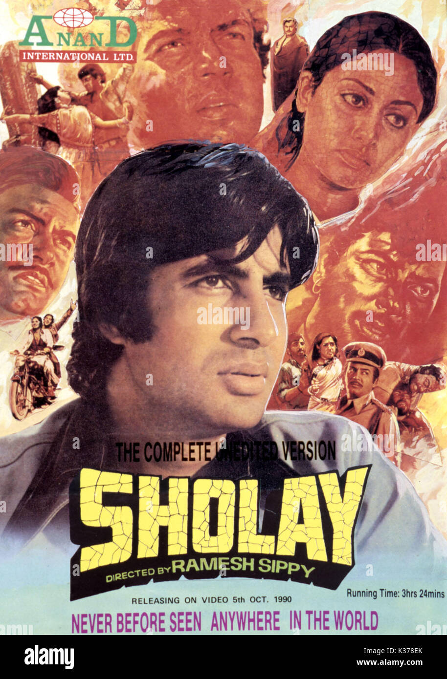 Sholay original old vintage Hindi movie posters