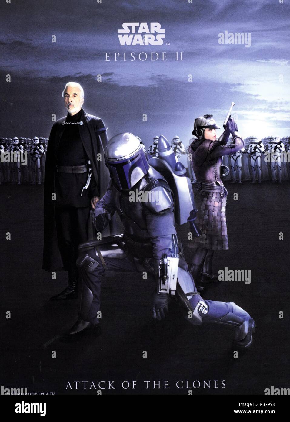 STAR WARS EPISODE II: ATTACK OF THE CLONES Christopher Lee     Date: 2002 Stock Photo