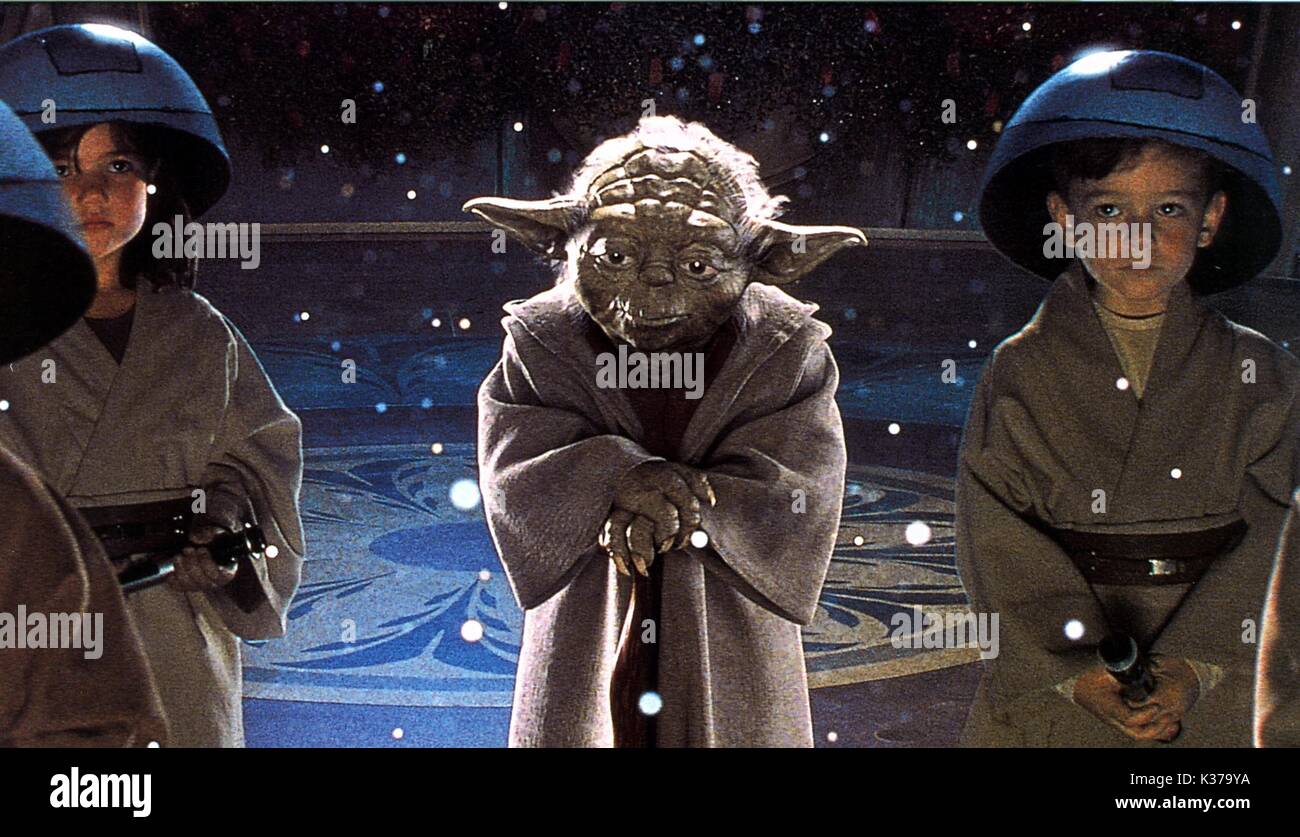 STAR WARS EPISODE II: ATTACK OF THE CLONES Yoda     Date: 2002 Stock Photo