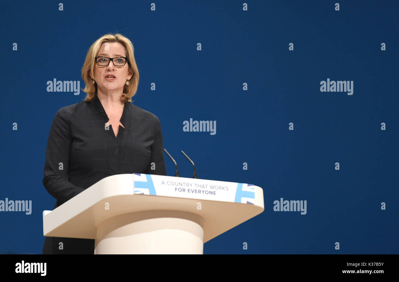 Amber rudd speaking hi-res stock photography and images - Alamy