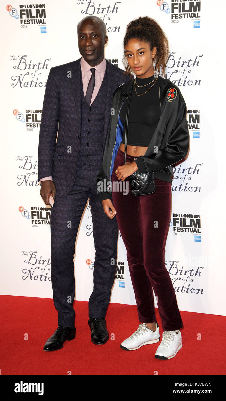 Photo Must Be Credited ©Alpha Press 078237 11/10/2016 Ozwald Boateng at The Birth Of A Nation Screening during the 60th BFI London Film Festival 2016 at Odeon Leicester Square in London Stock Photo