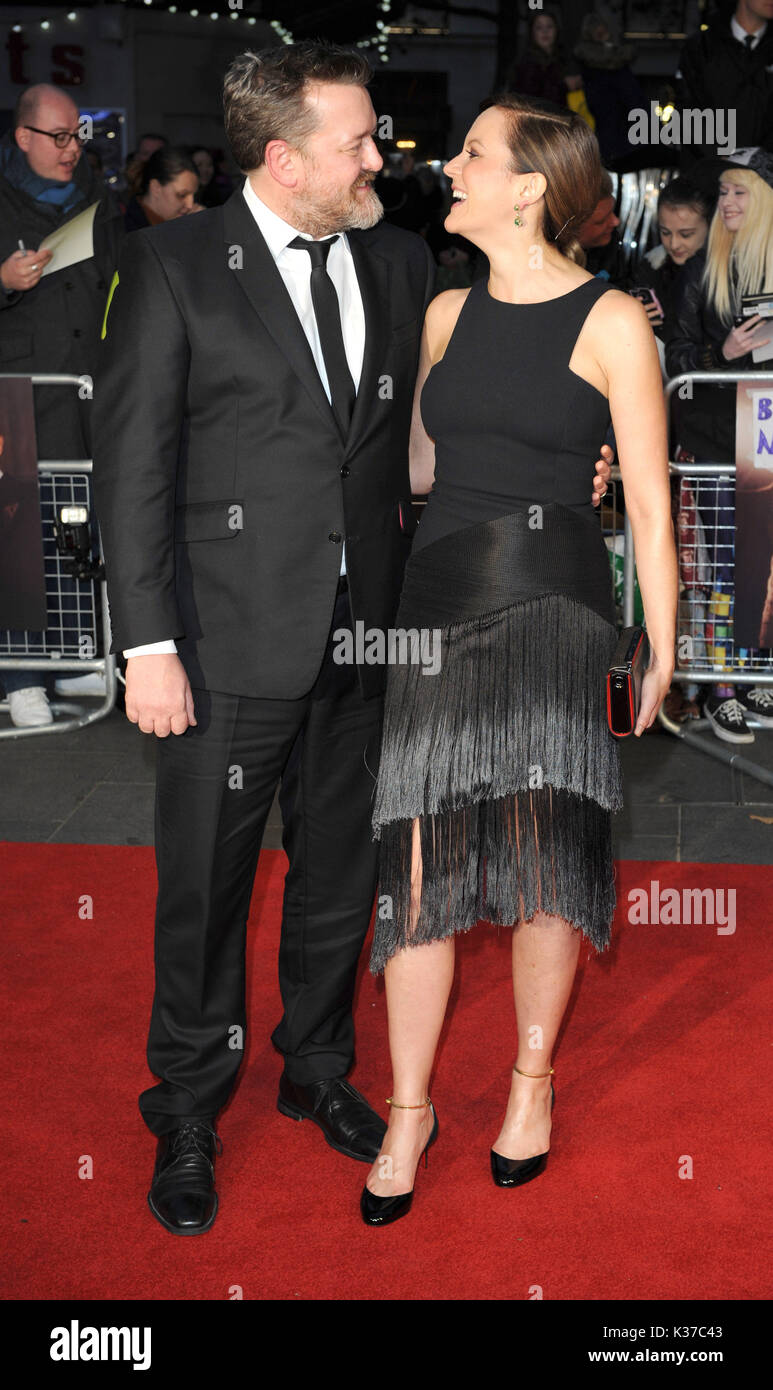 Photo Must Be Credited ©Alpha Press 079965 13/10/2016 Guy Garvey of Elbow and Rachael Stirling Their Finest Screening during the BFI London Film Festival 2016 at Odeon Leicester Square London Stock Photo