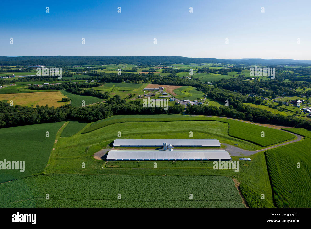 2016 OUTSTANDING COOPERATOR AWARD WINNING FARM, MANHEIM PA Stock Photo