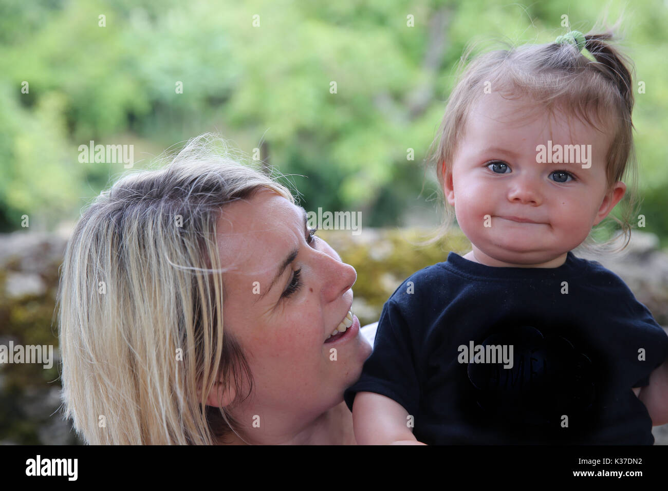 Mum and baby girl Stock Photo