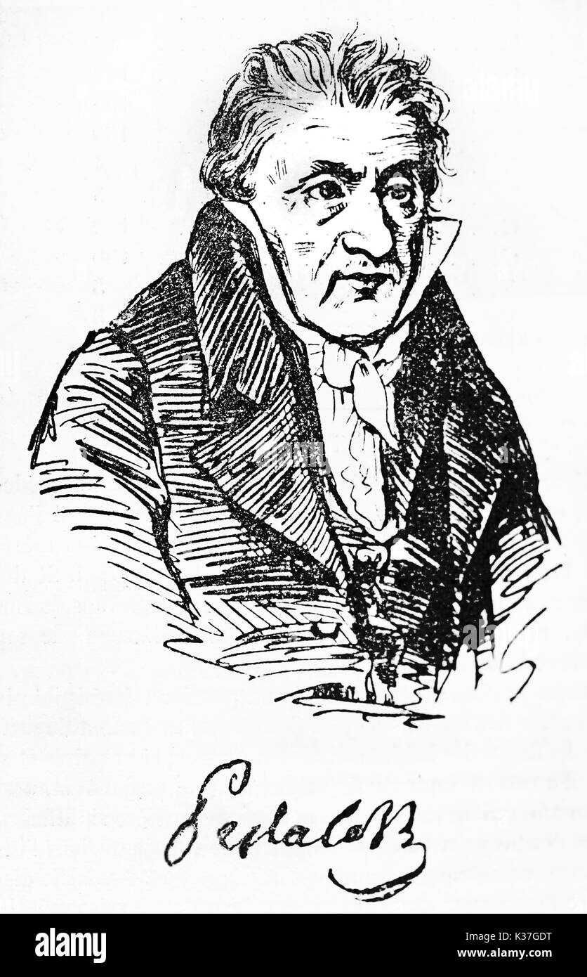 Portrait of johann heinrich pestalozzi Cut Out Stock Images & Pictures